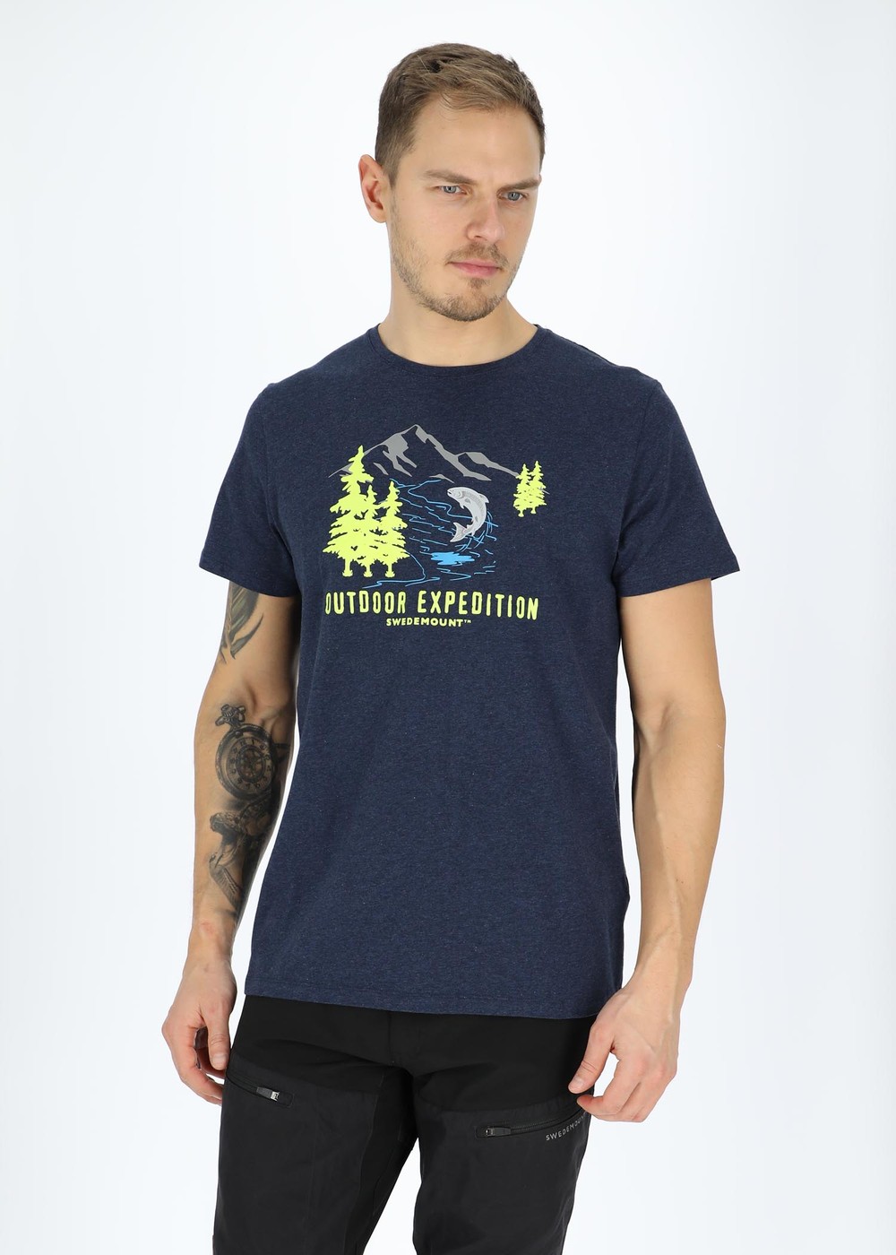 Forest Tee, Navymelange Salmon, M,  T-Shirts Forest Tee, Navymelange Salmon, M,  T-Shirts