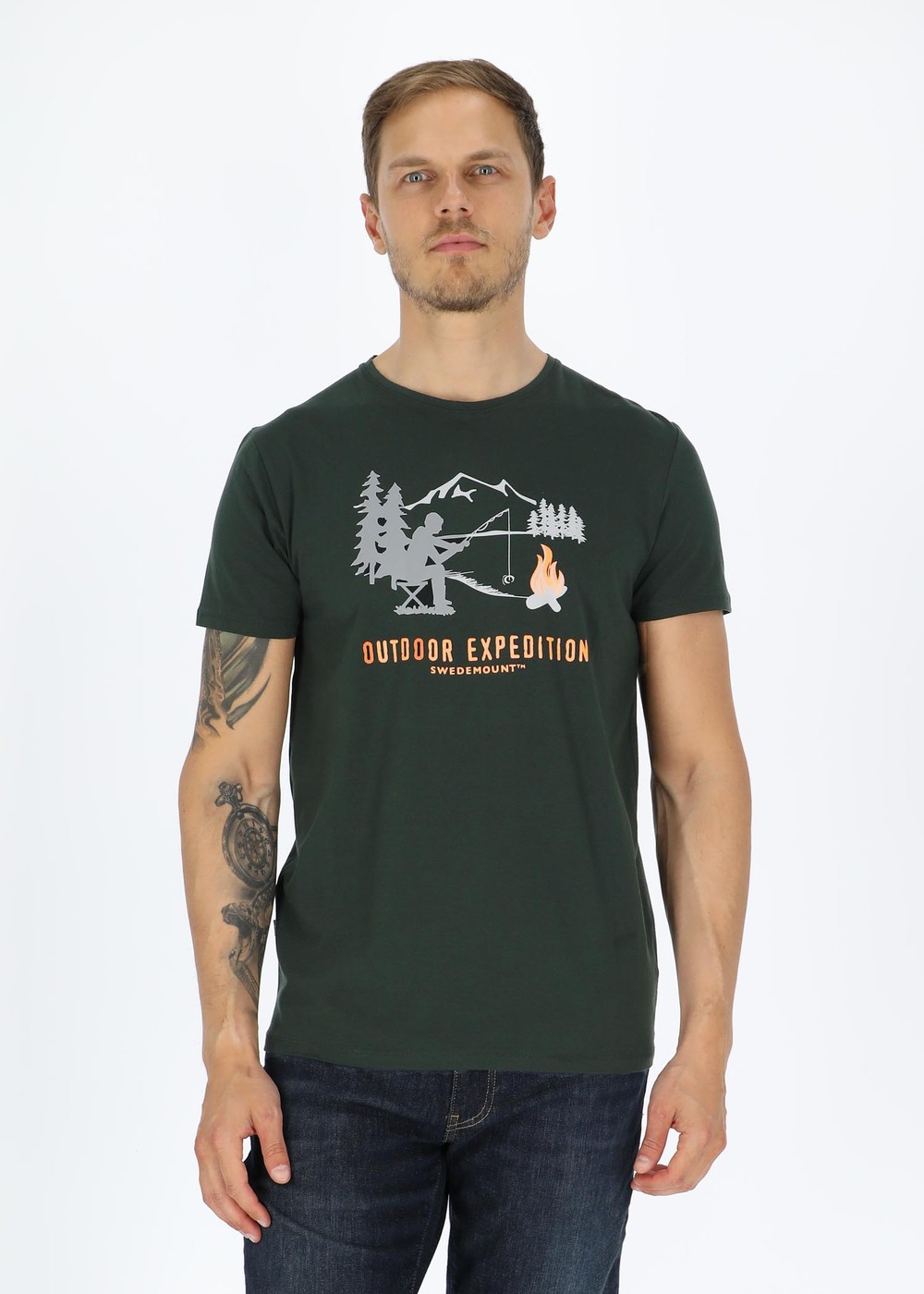 Forest Tee, Green Fisherman, L,  T-Shirts Forest Tee, Green Fisherman, L,  T-Shirts