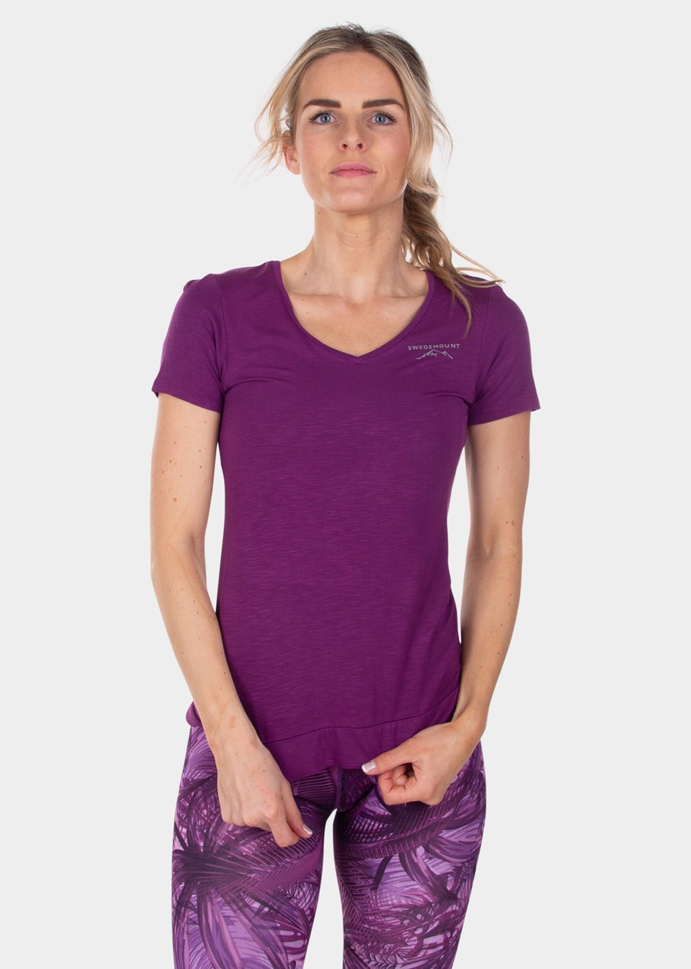 Aruba Tee W, Plum, 34,  Löpar-T-Shirts