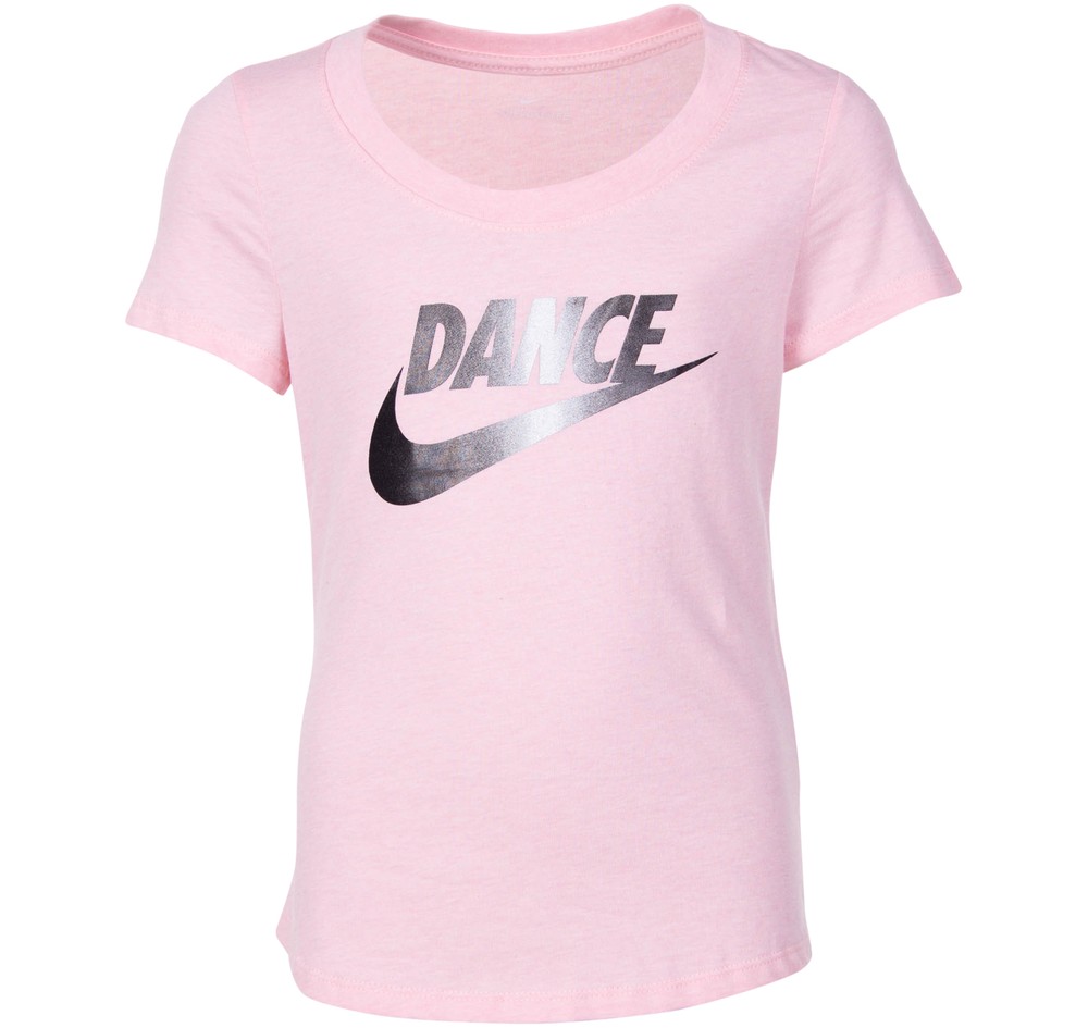 G Nsw Tee Scoop Dance Swoosh, Bleached Coral/Htr, Xl,  T-Shirts