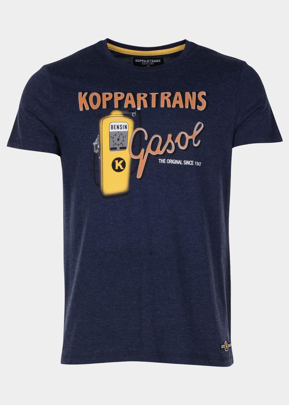 Gasoline Tee, Dk Navy Melange, S,  T-Shirts Gasoline Tee, Dk Navy Melange, S,  T-Shirts