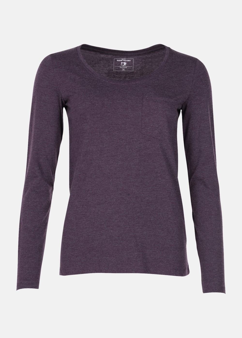 Pocket Ls Tee W, Plum Melange, 42,  T-Shirts Pocket Ls Tee W, Plum Melange, 42,  T-Shirts