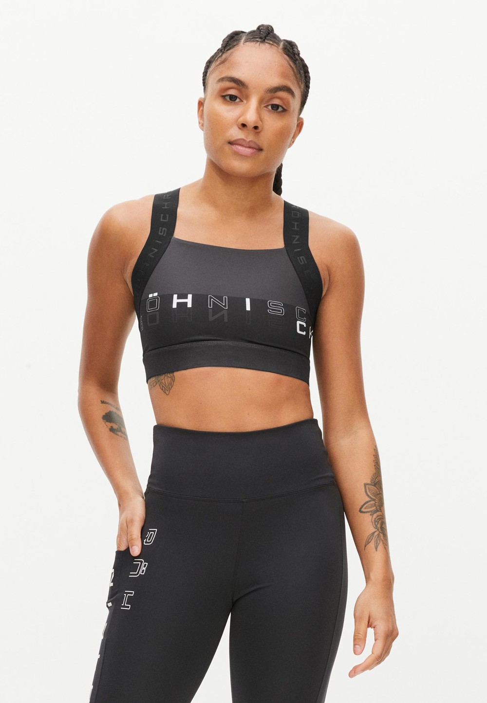 Kay Printed Sports Bra, Kay Printed Black, Xs,  Löparkläder