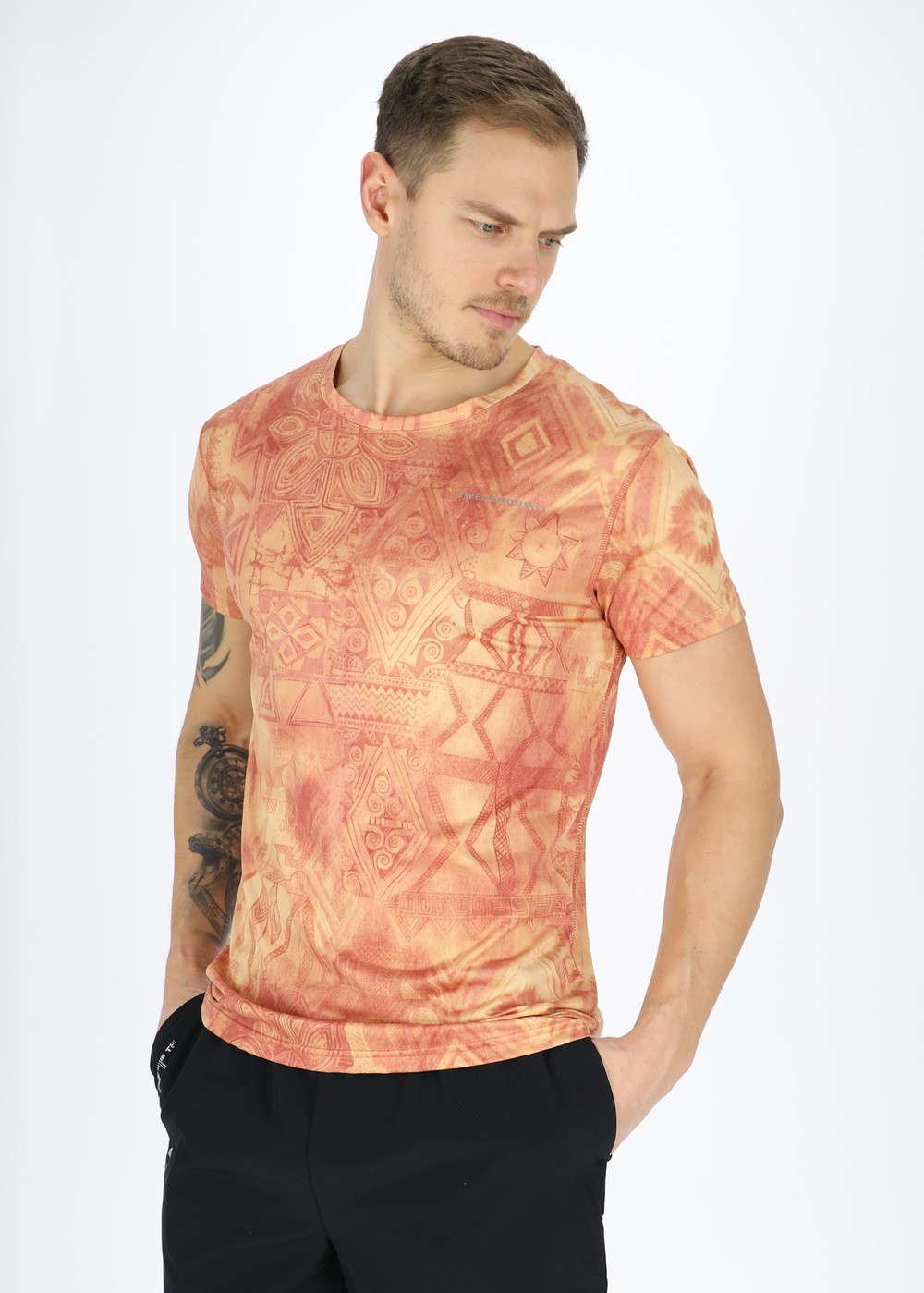 Fusion Tee, Orange Inca, S,  Tränings-T-Shirts