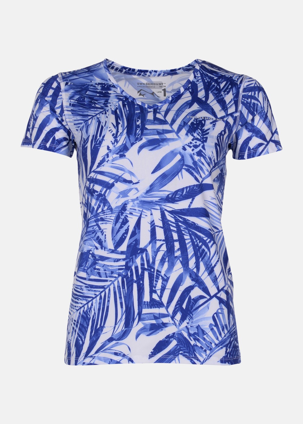 Fusion Tee W, White/Blue, 36,  Tränings-T-Shirts