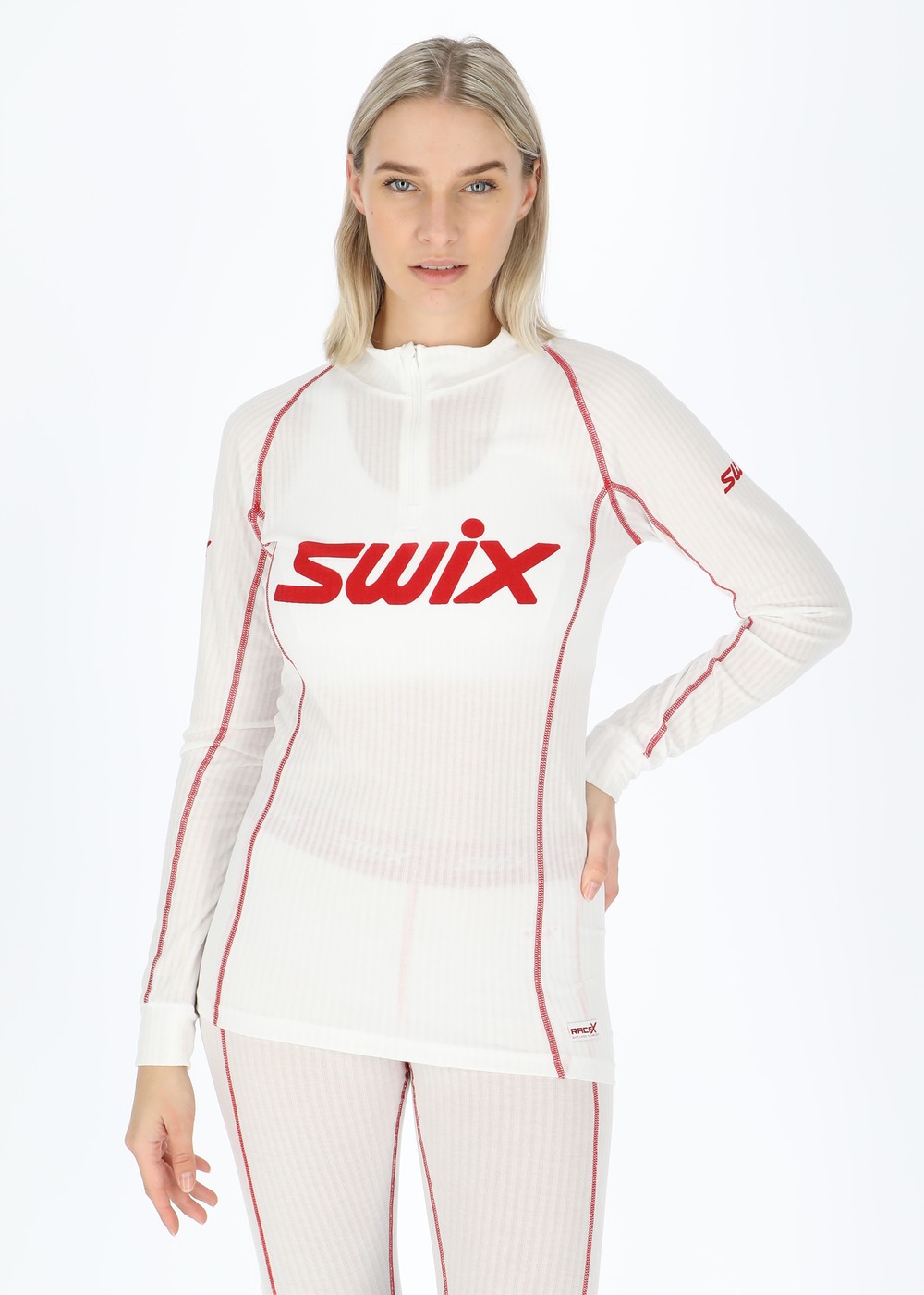 Racex Bodyw Halfzip W, Bright White, Xl,  Funktionsunderställ