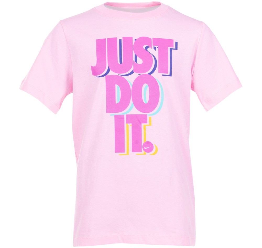 Nike Sportswear Big Kids' T-Sh, Pink, L,  T-Shirts