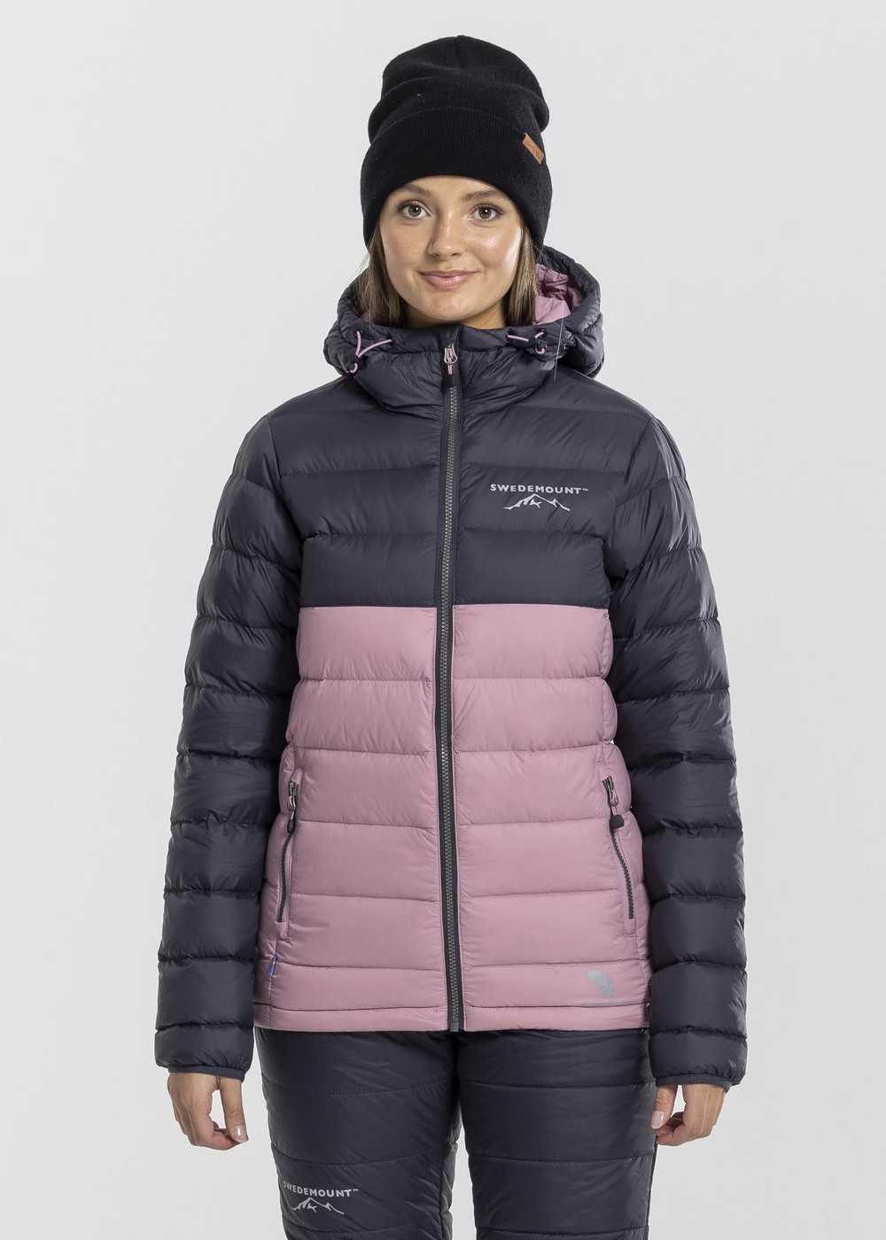 Östersund Down Jacket 2.0 W, Charcoal/Dusty Rose, 44,  Vinterjackor Östersund Down Jacket 2.0 W, Charcoal/Dusty Rose, 44,  Vinterjackor