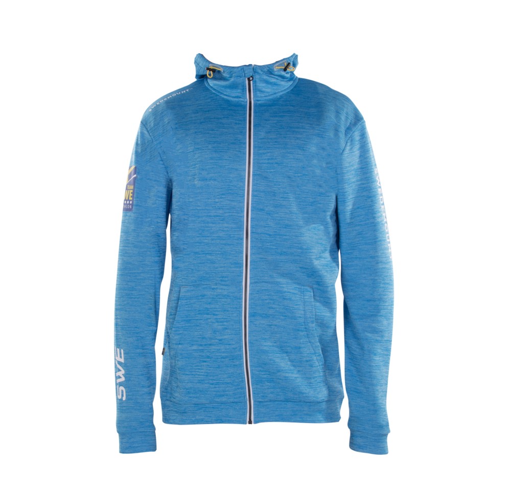 Training Zip Hood Sr Crew, Seablue Mel/Lt. Grey Mel, Xl,  Hoodies