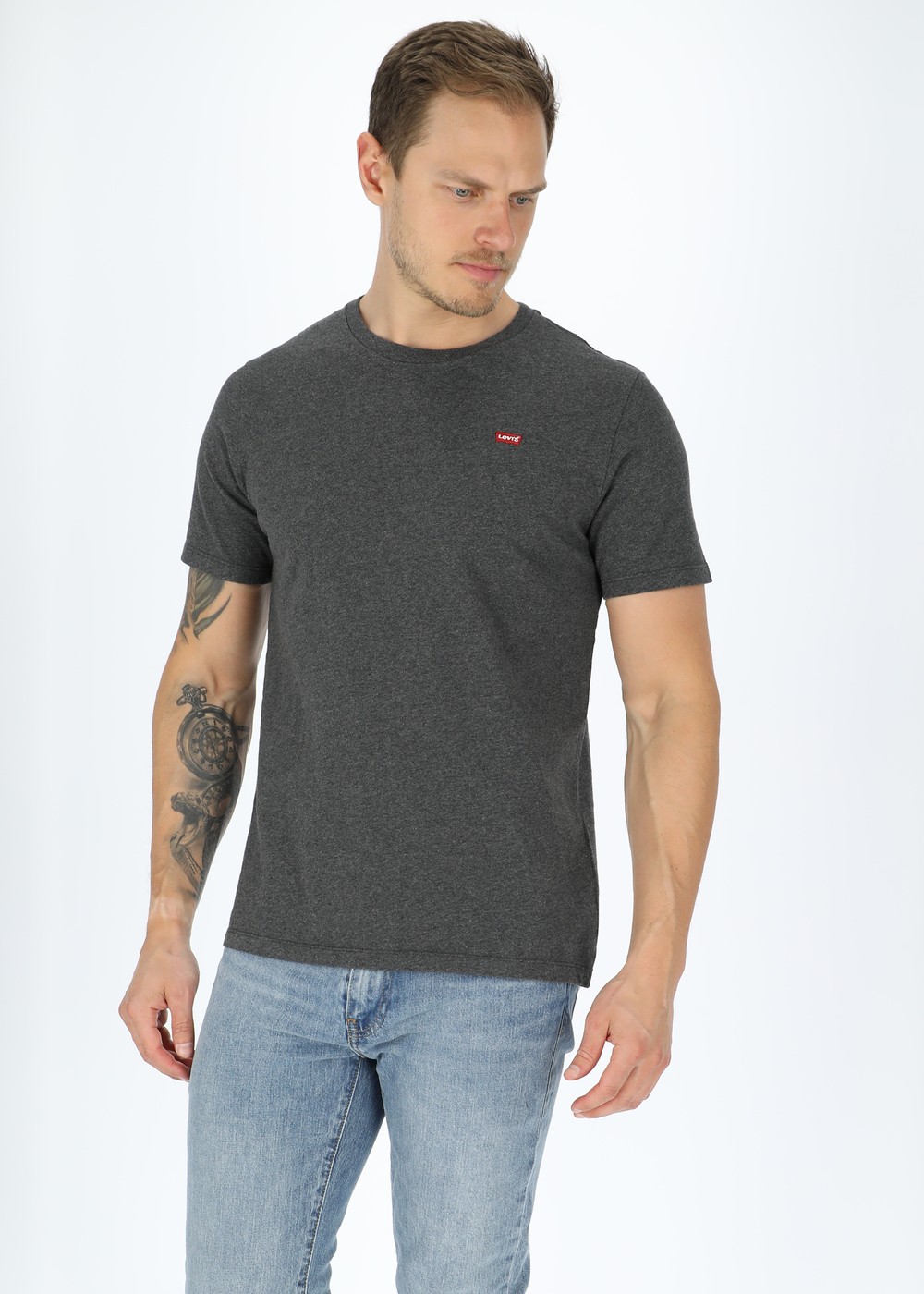 Ss Original Hm Tee, Dark Charc, Xs,  Strandkläder