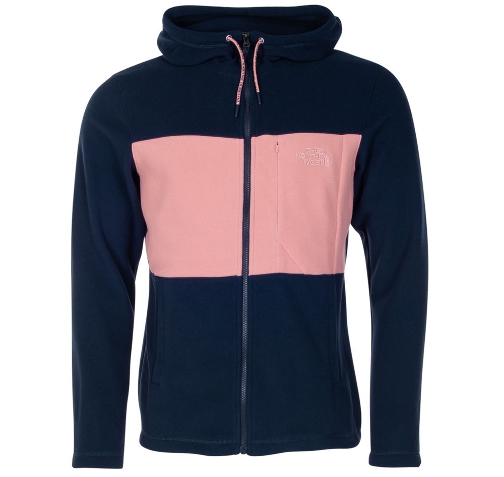 M Blocked Fz Hd, Aviator Navy/Pink Clay, M,  Hoodies