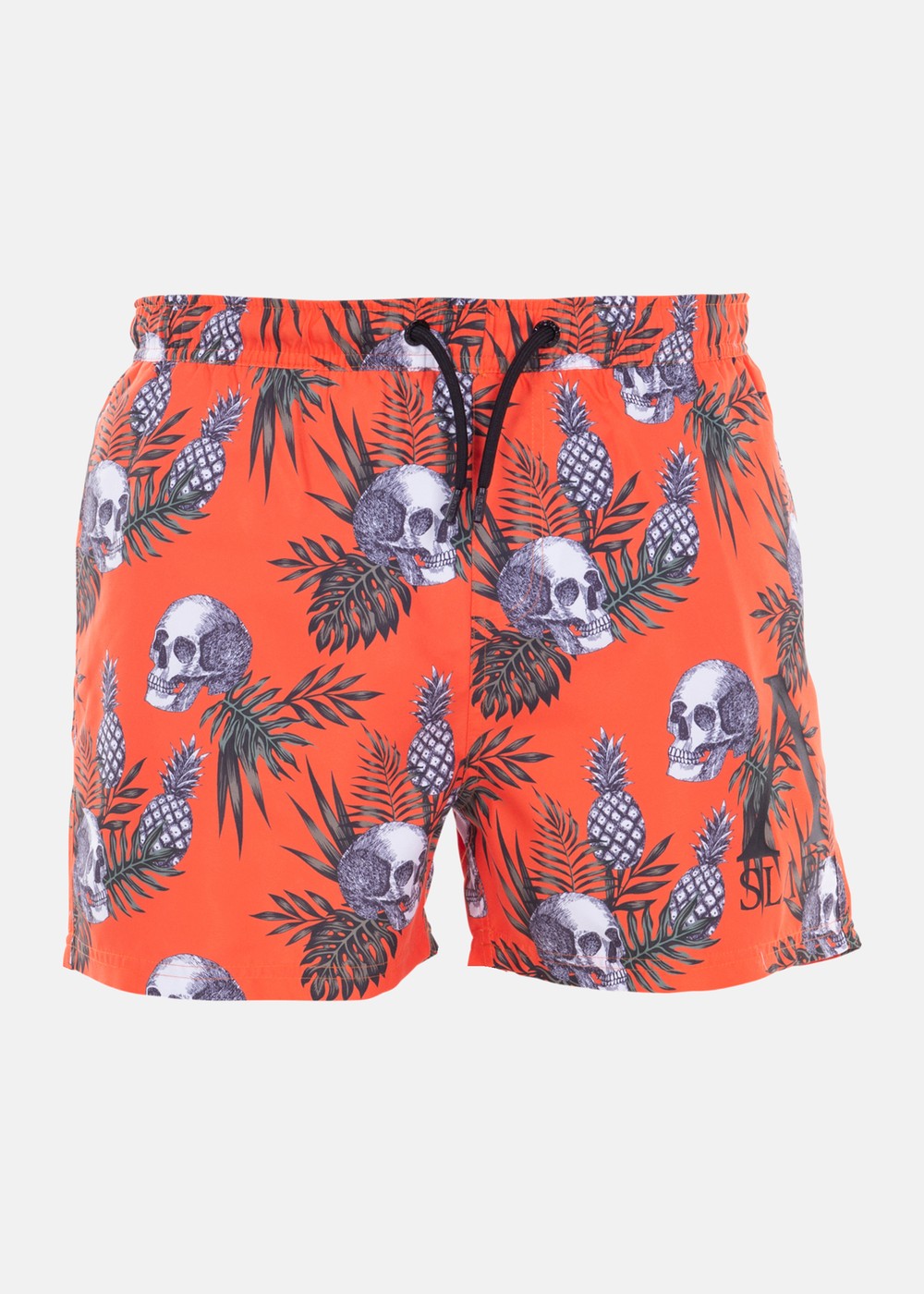 Southport Beachshorts, Orange Skull Aop, M,  Badbyxor