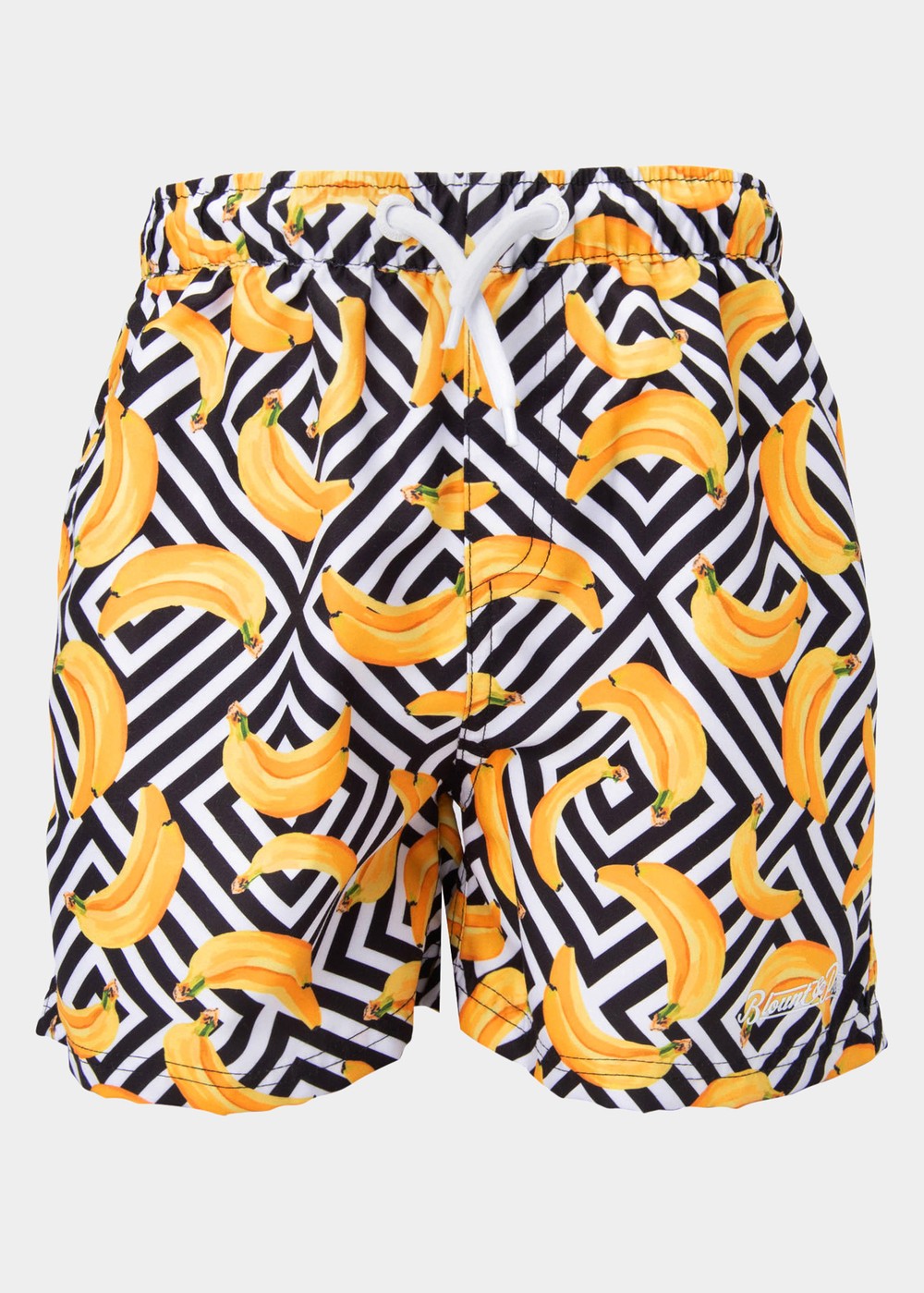 Beachshorts Jr, Yellow Graphic Banana, 90,  Badbyxor