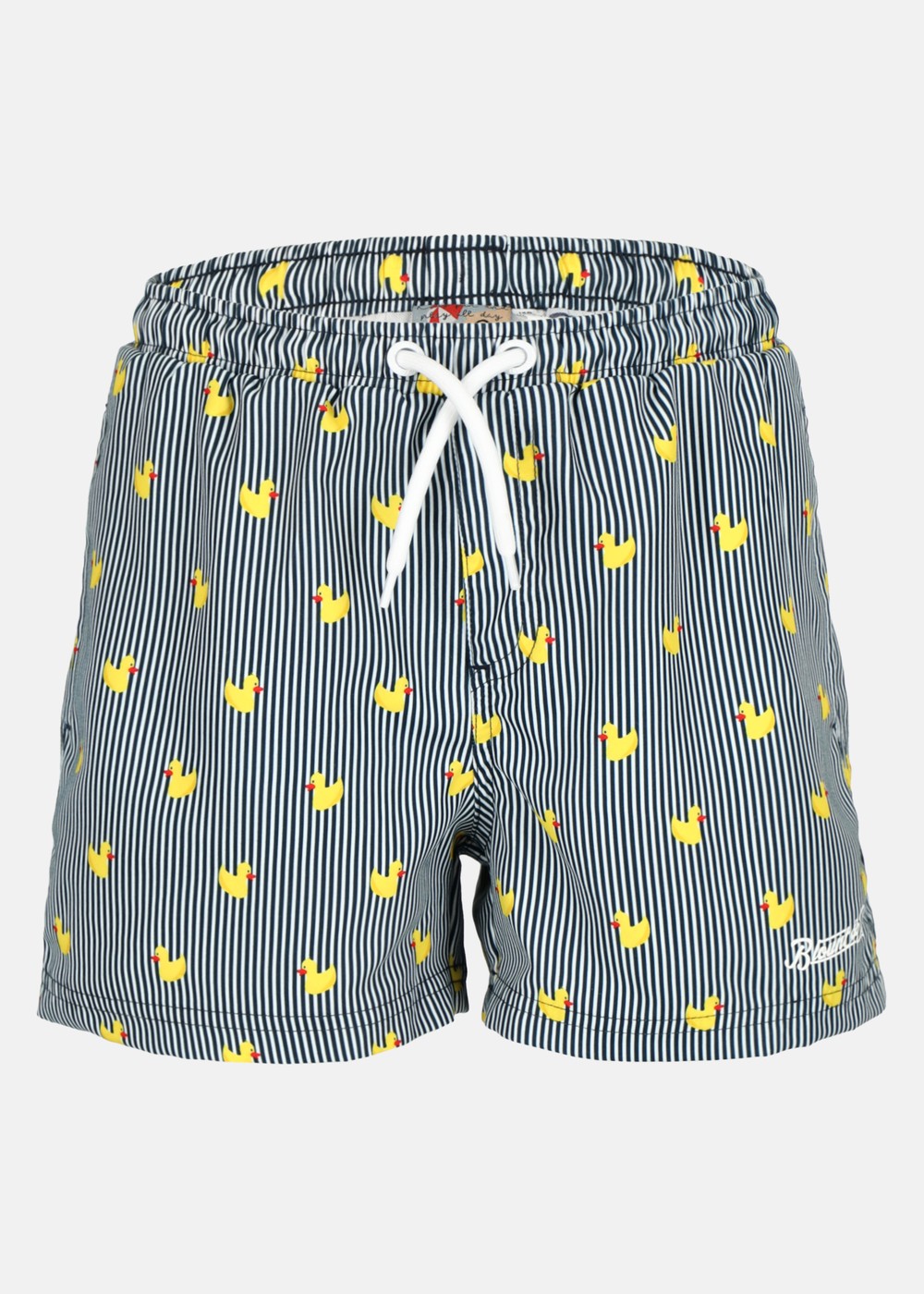 Beachshorts Jr, Navy Stripe Duck, 160,  Badbyxor Beachshorts Jr, Navy Stripe Duck, 160,  Badbyxor