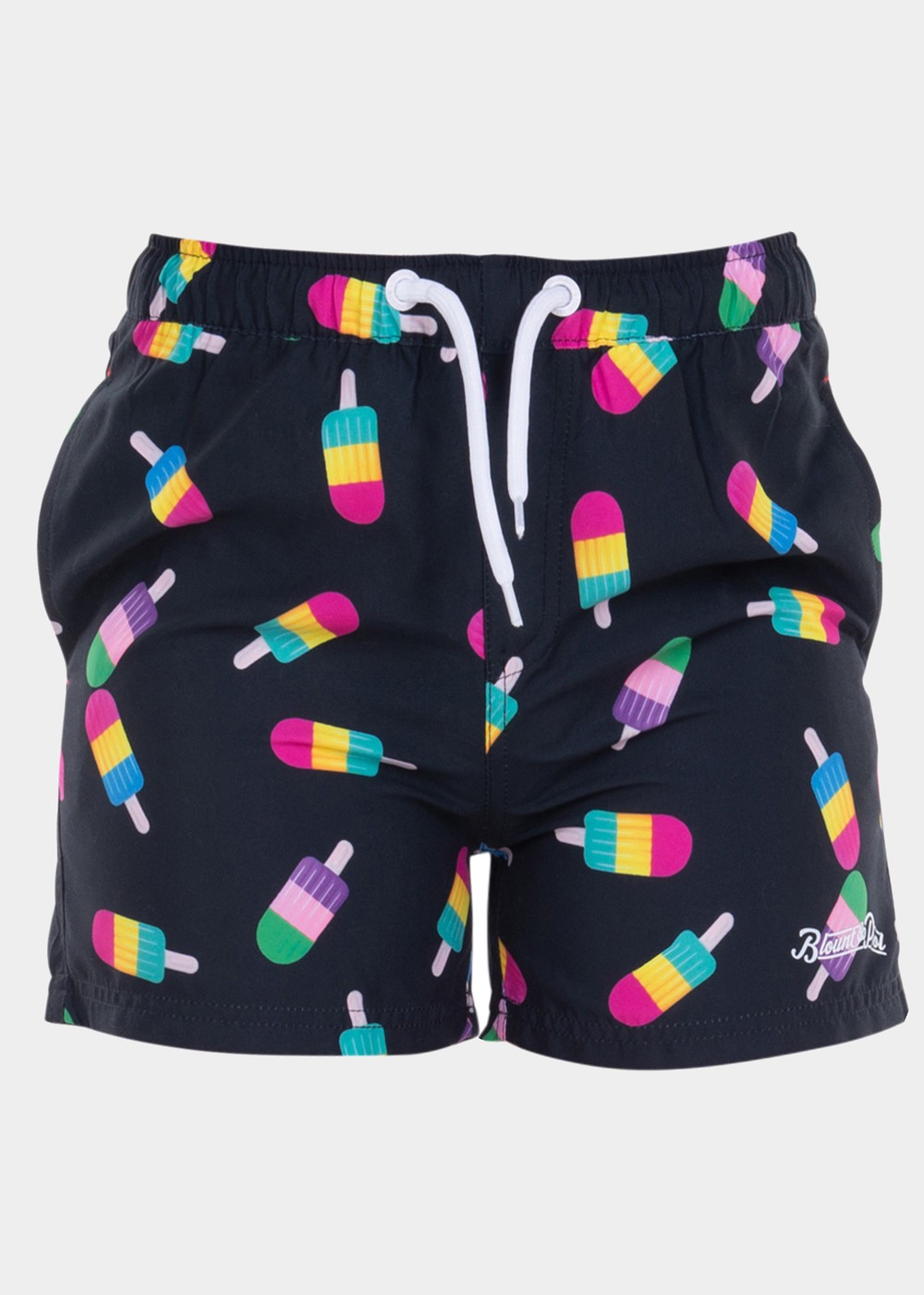 Beachshorts Jr, Black Ice Cream, 130,  Badbyxor