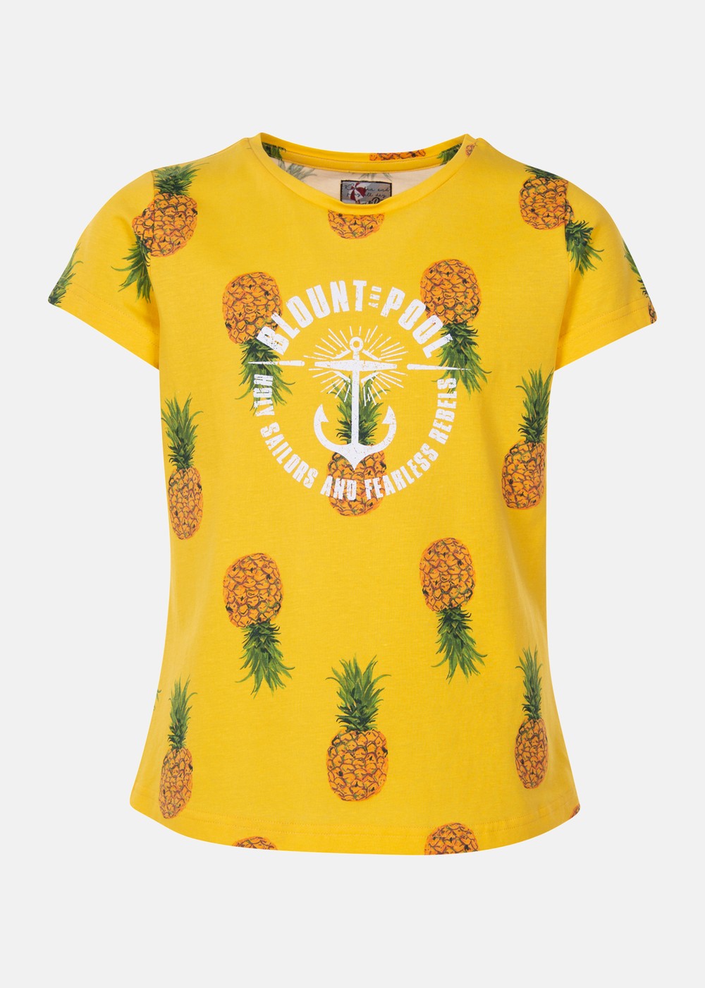 Hawaii Tee Jr, Yellow Pineapple, 120,  Strandkläder