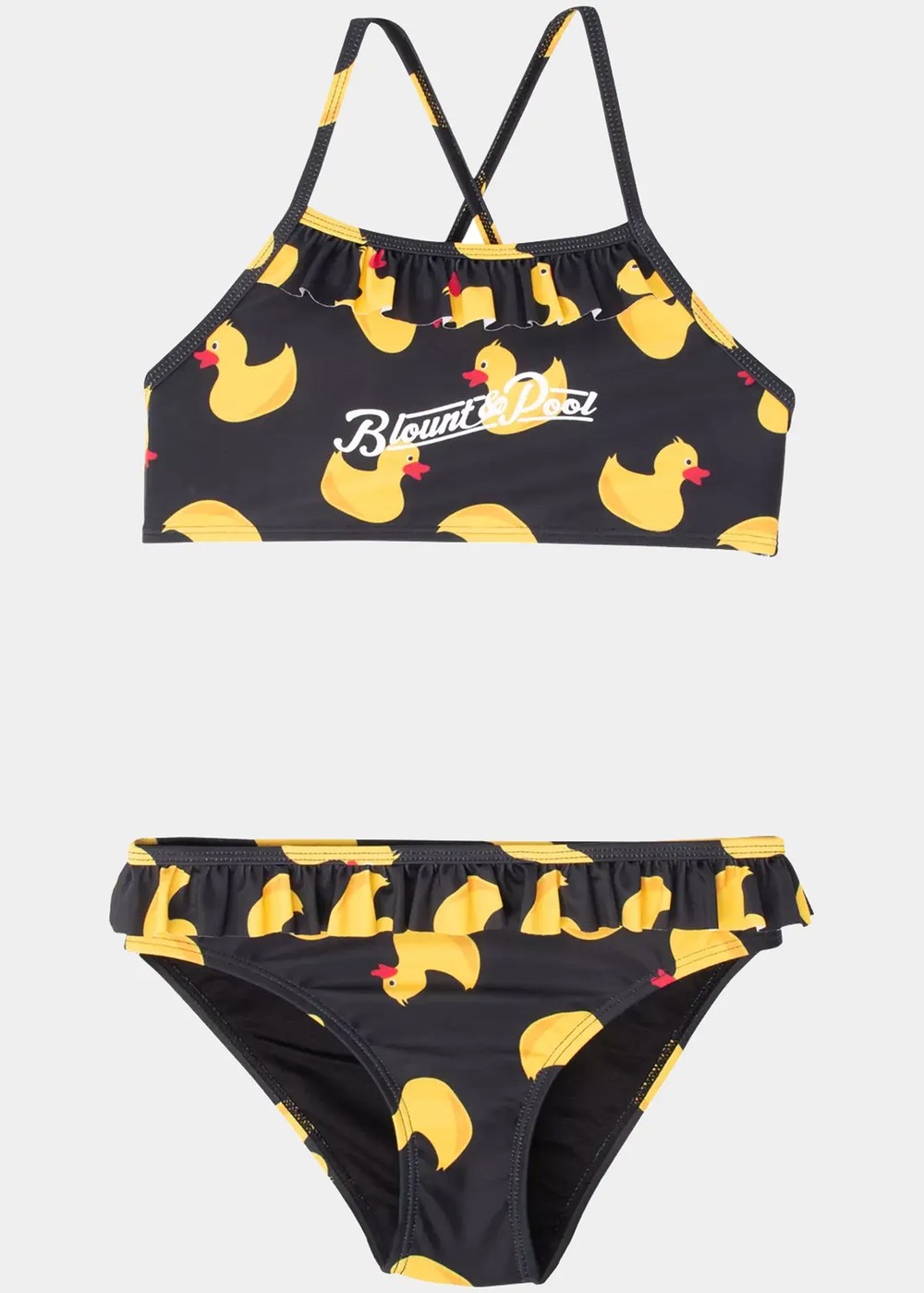 Yellow Duck Bikini Jr, Black Yellow Duck, 140,  Bikinis