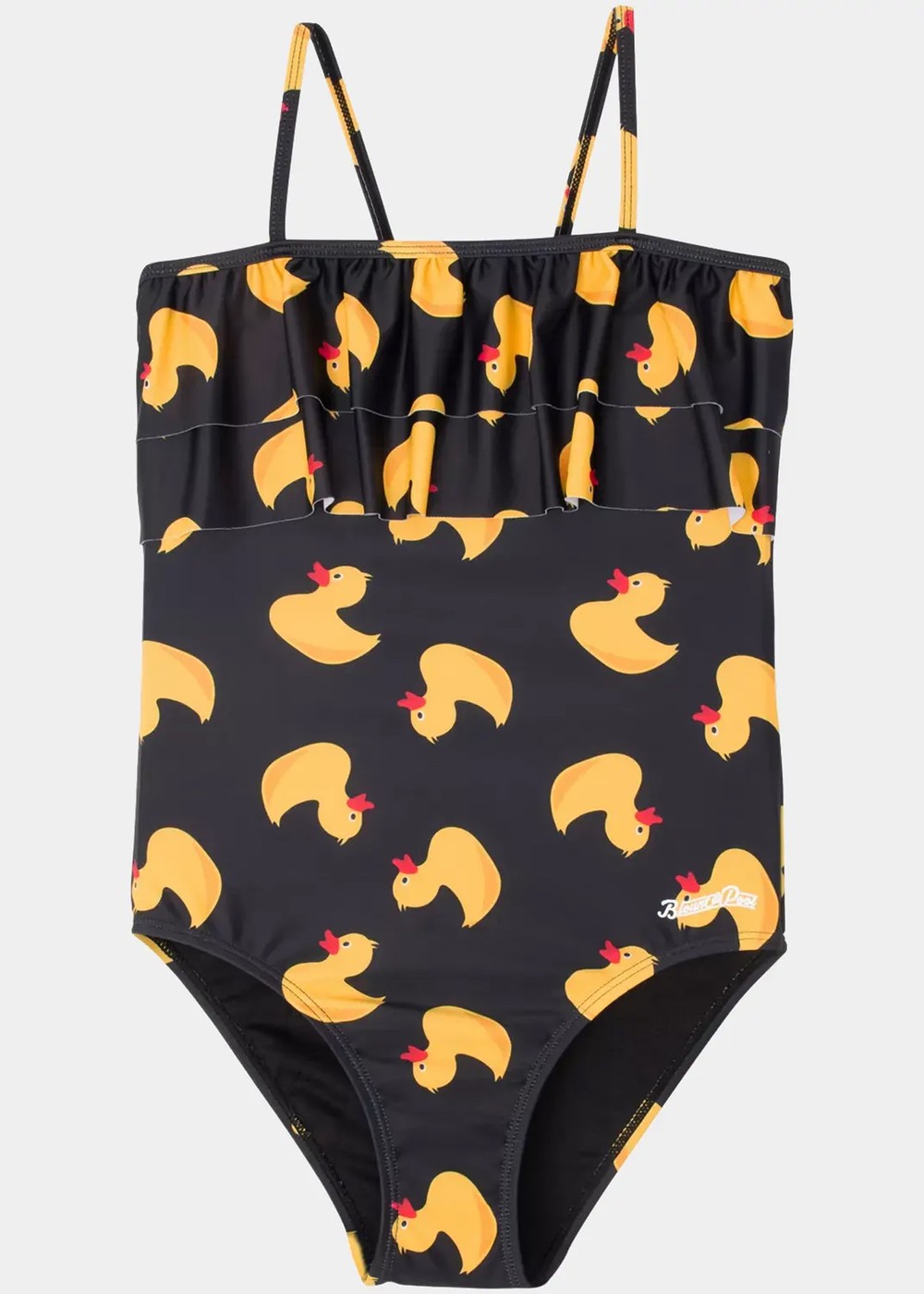 Yellow Duck Swimsuit Jr, Black Yellow Duck, 100,  Badkläder