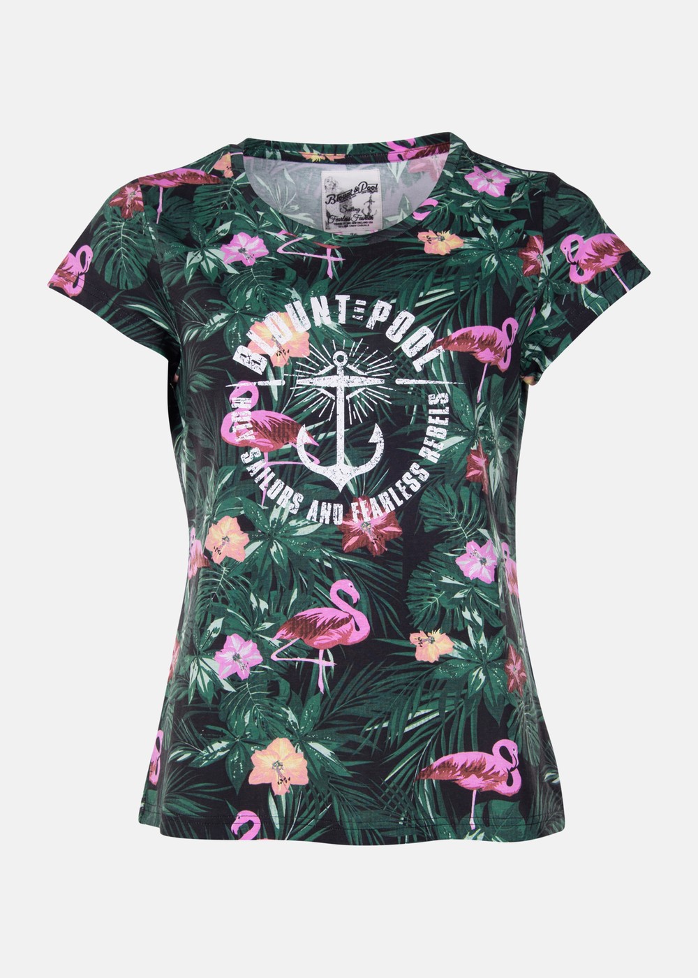 Hawaii Tee W, Black Flamingo Flower, 40,  Strandkläder | Fiske//Sport & aktivitet | Padelspecialisterna