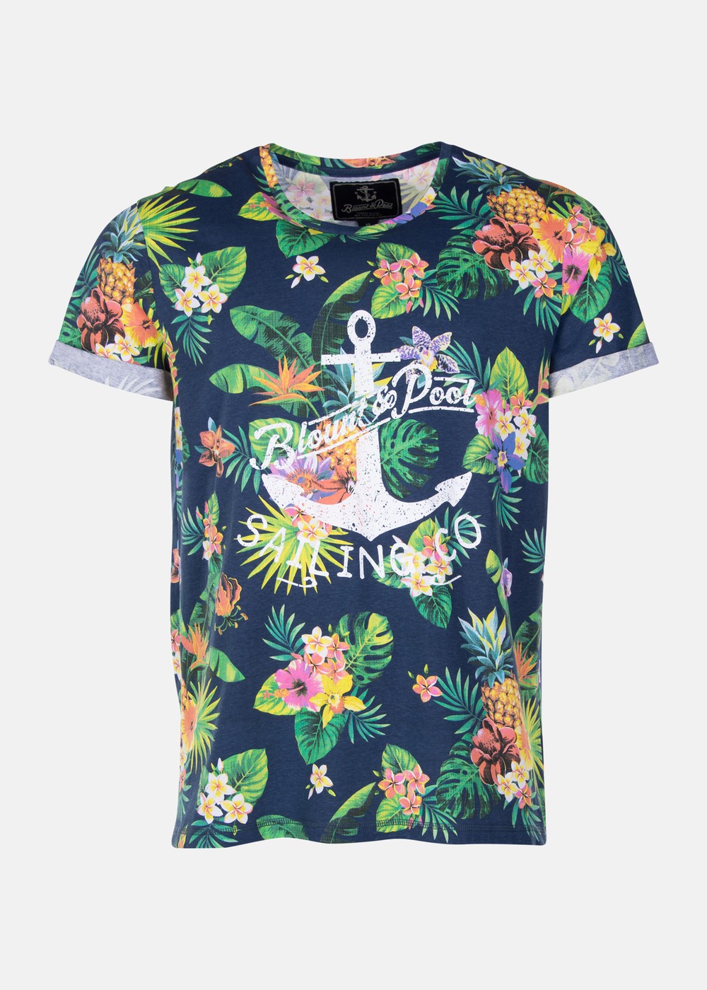 Tropical Tee, Navy Jungle Pineapple, Xs,  Strandkläder
