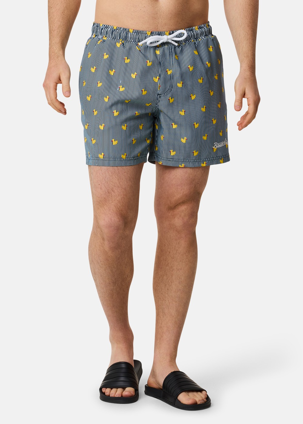 Beachshorts, Navy Stripe Duck, L,  Badbyxor Beachshorts, Navy Stripe Duck, L,  Badbyxor