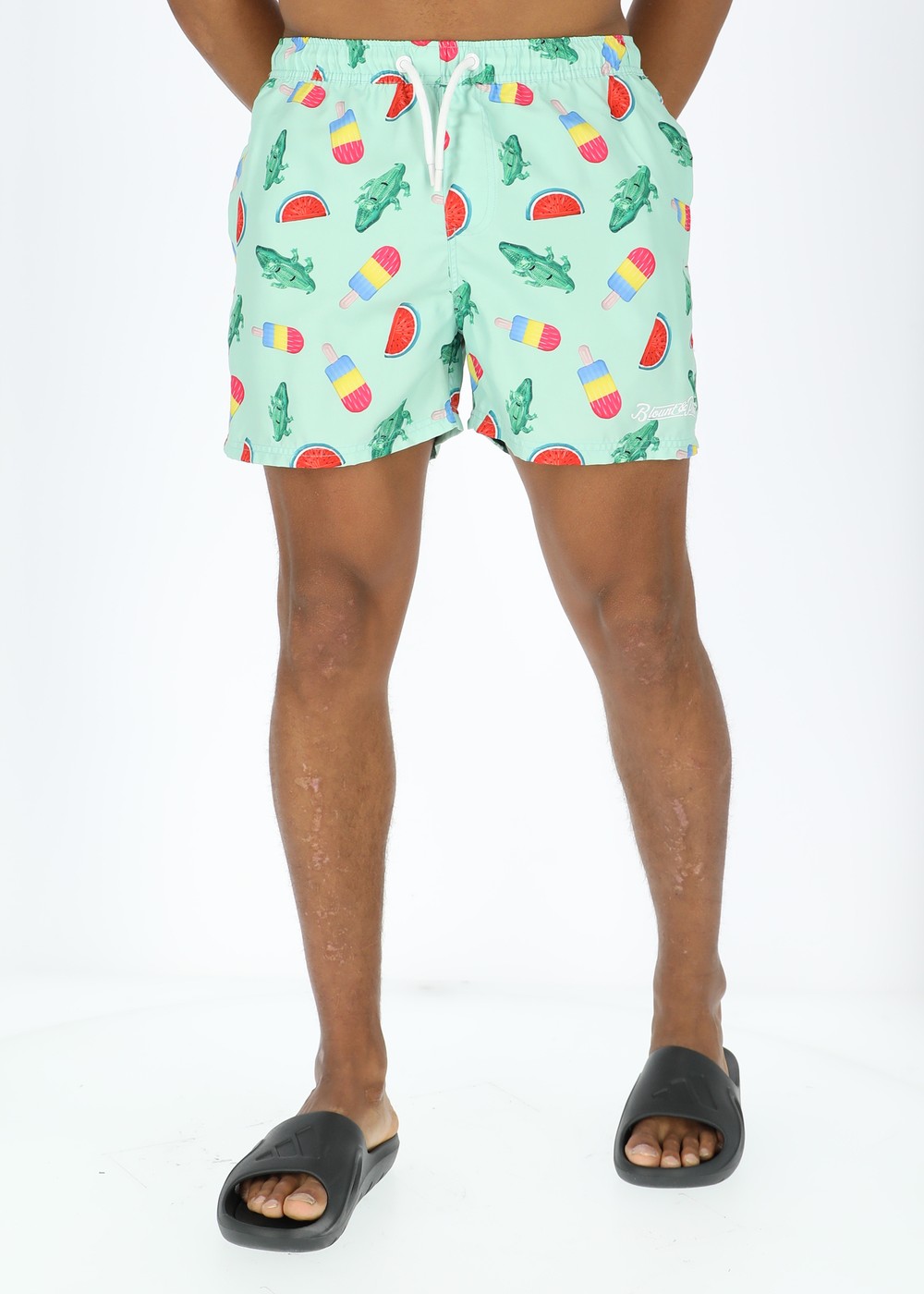 Beachshorts, Mint Crocodile, Xl,  Badbyxor Beachshorts, Mint Crocodile, Xl,  Badbyxor