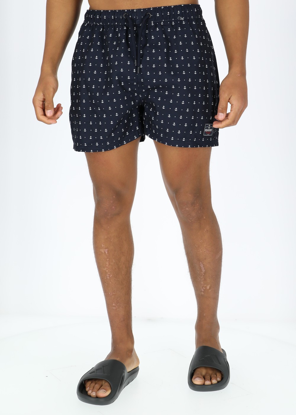 Pacific Beachshorts, Navy Anchor, Xs,  Badkläder