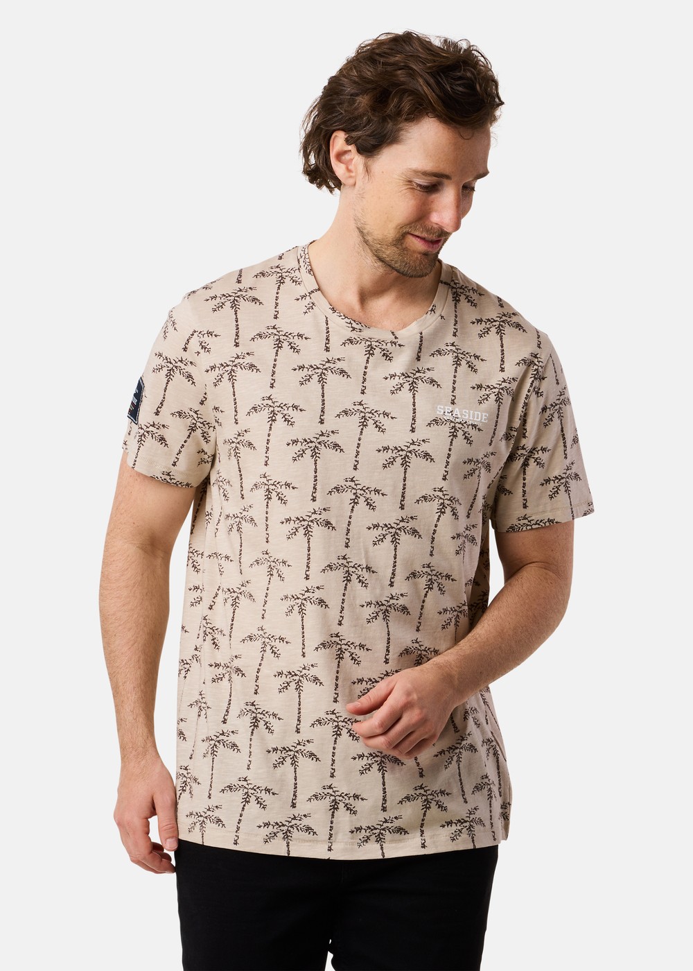 Ocean Tee, Beige Palm, 3xl,  Strandkläder