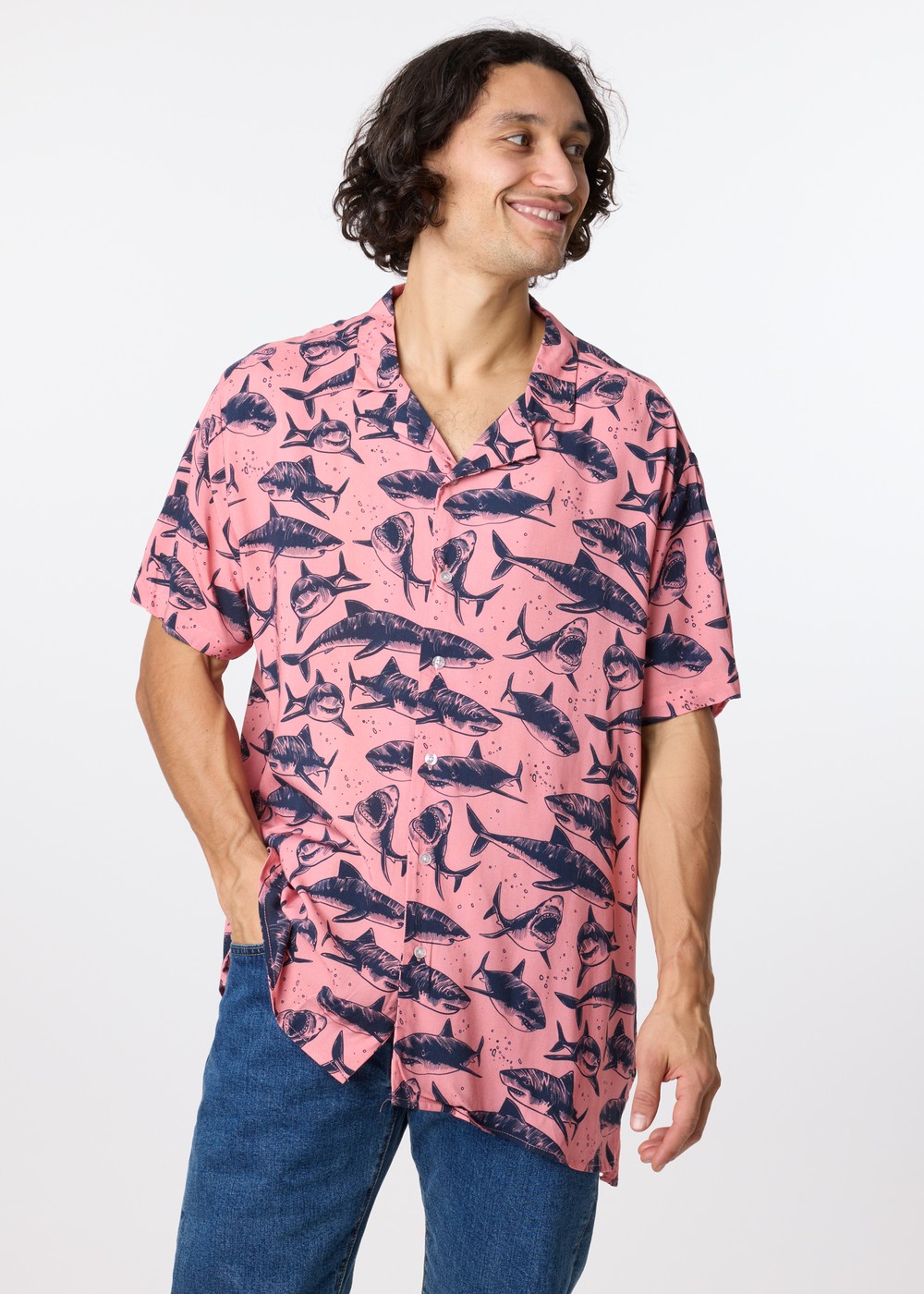 Bali Shirt S/S, Coral Shark, Xl,  Strandkläder Bali Shirt S/S, Coral Shark, Xl,  Strandkläder