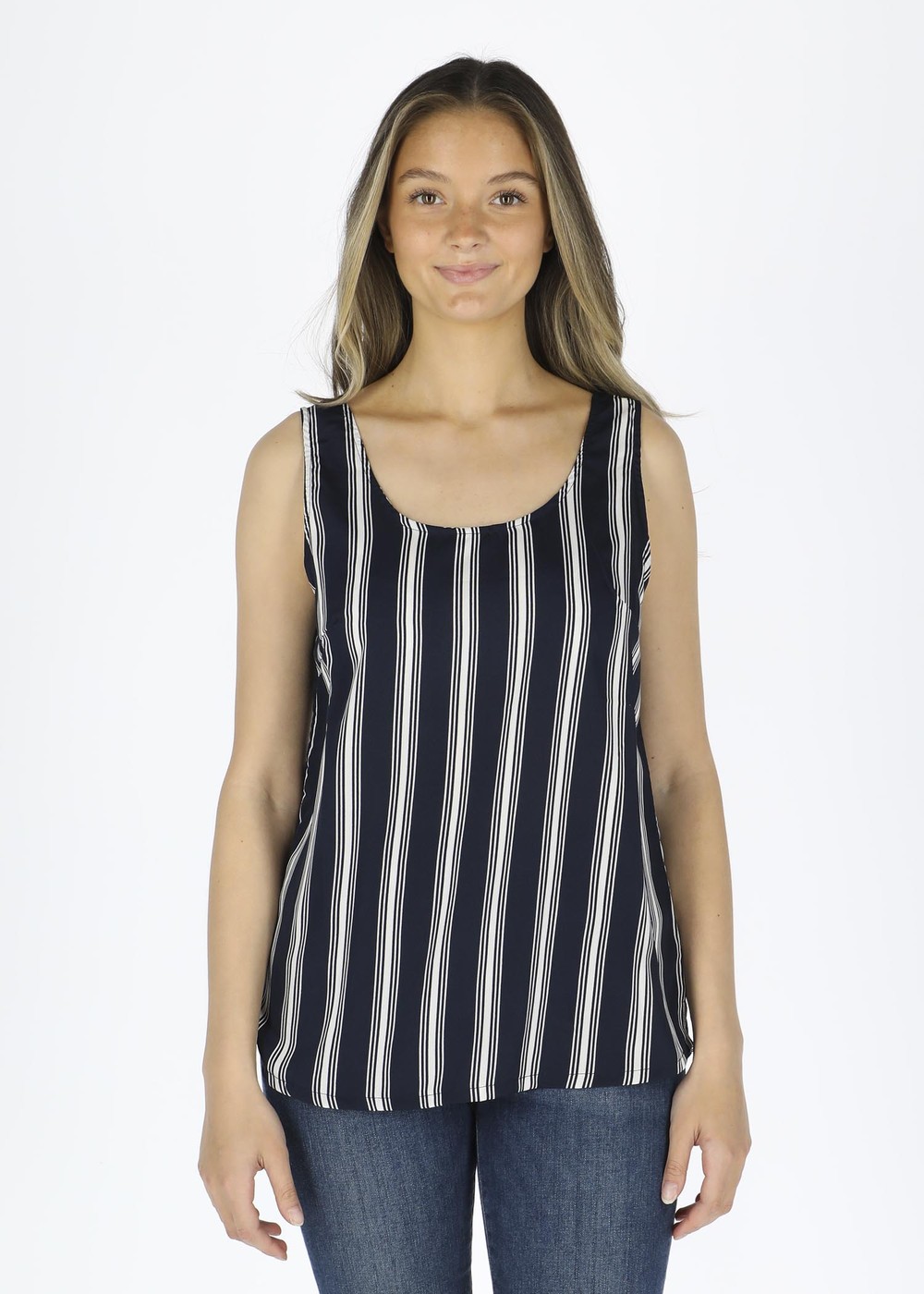 Sankt Claud Singlet W, Navy Stripe, 40,  Strandkläder Sankt Claud Singlet W, Navy Stripe, 40,  Strandkläder