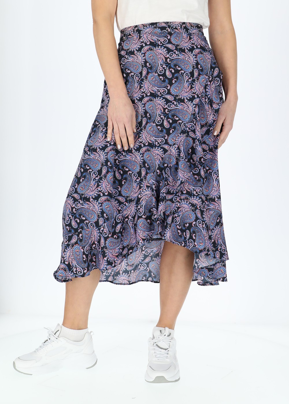 Sankt Claud Skirt W, Paisley Navy Blue, 38,  Strandkläder Sankt Claud Skirt W, Paisley Navy Blue, 38,  Strandkläder