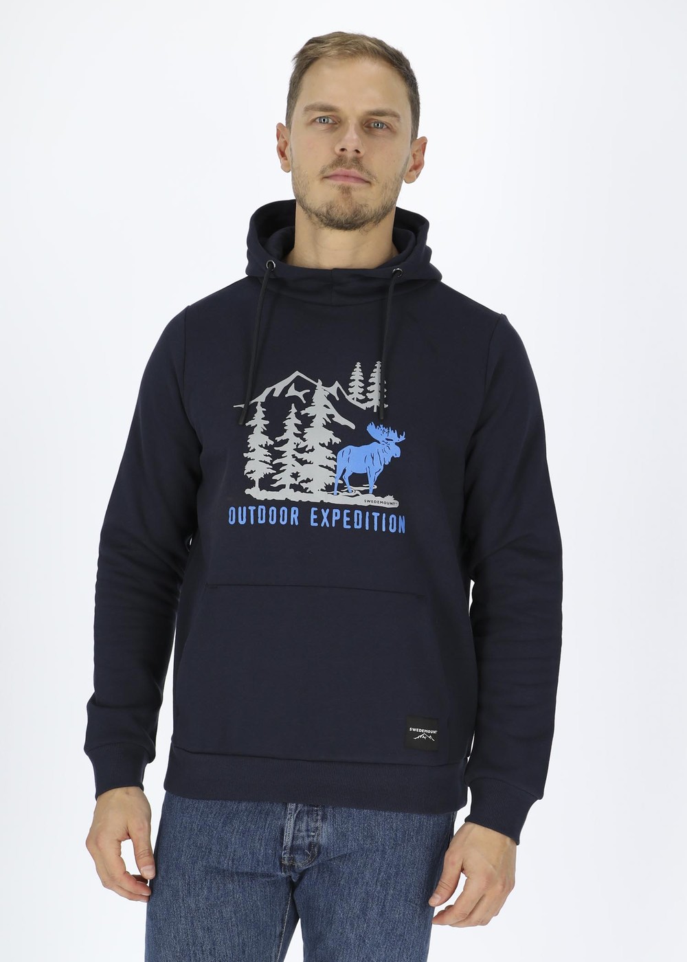 Forest Hood, Navy Elk, M,  Hoodies