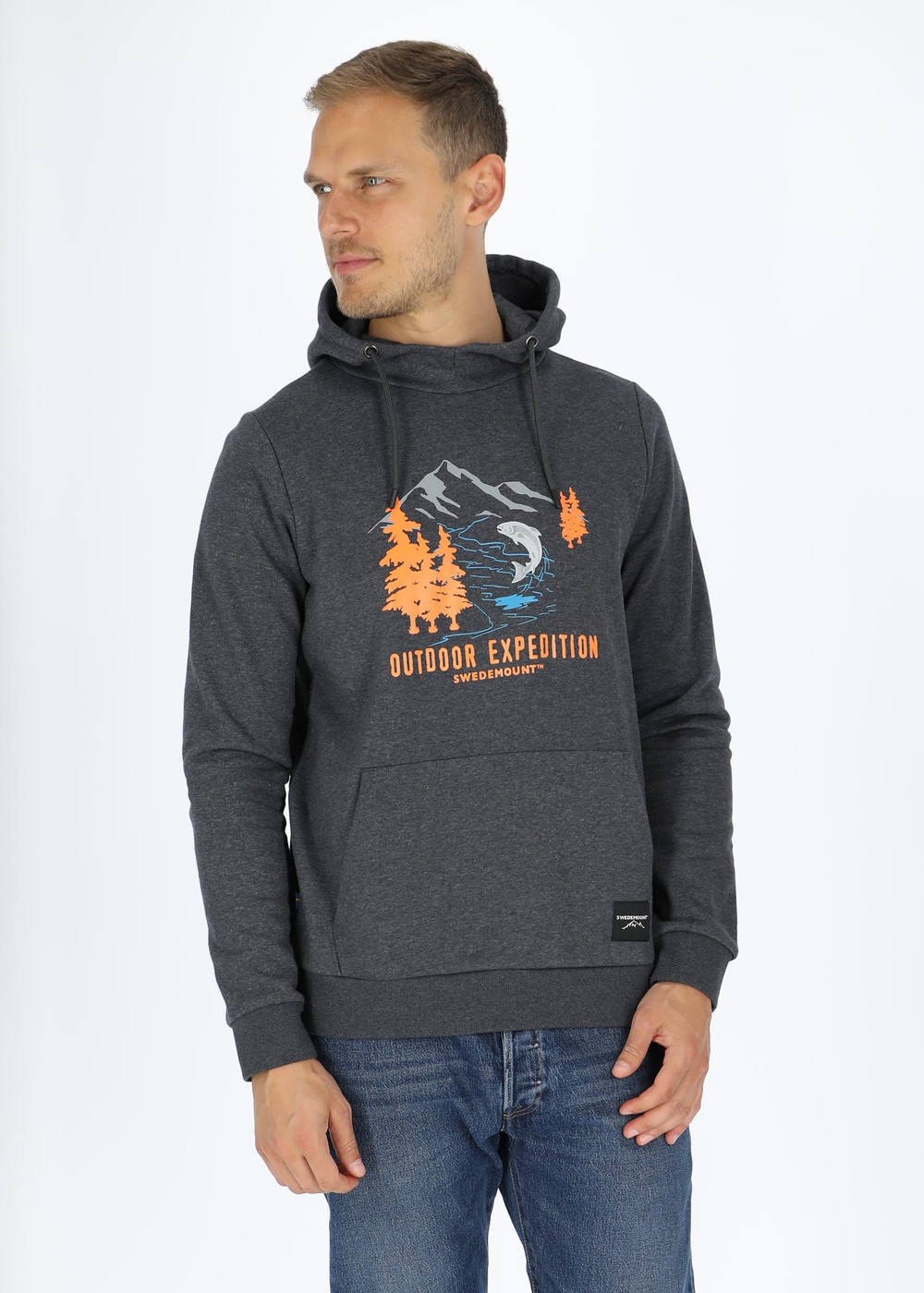 Forest Hood, Greymelange Salmon, 2xl,  Hoodies Forest Hood, Greymelange Salmon, 2xl,  Hoodies