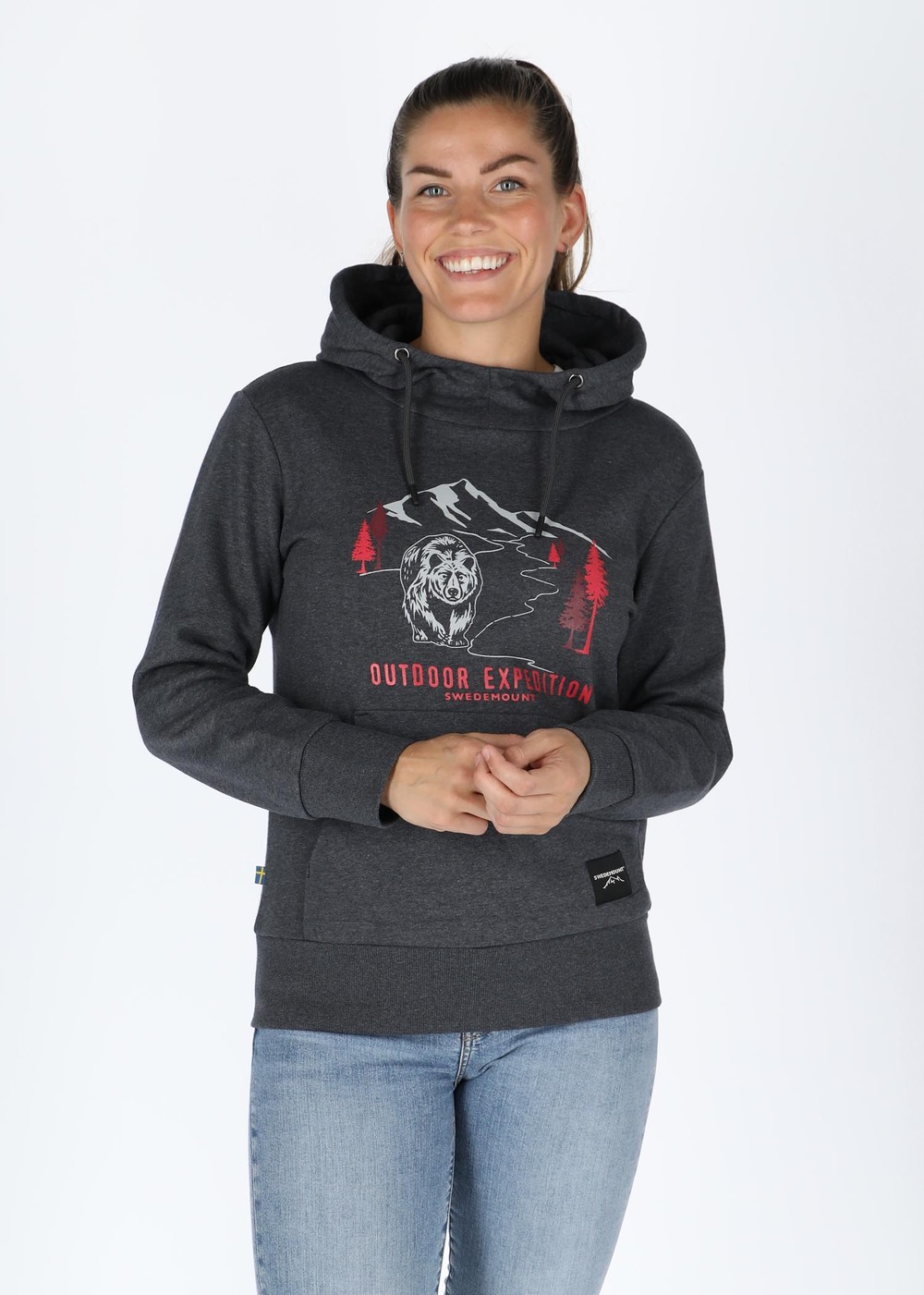 Forest Hood W, Greymelange Bear, 38,  Hoodies Forest Hood W, Greymelange Bear, 38,  Hoodies