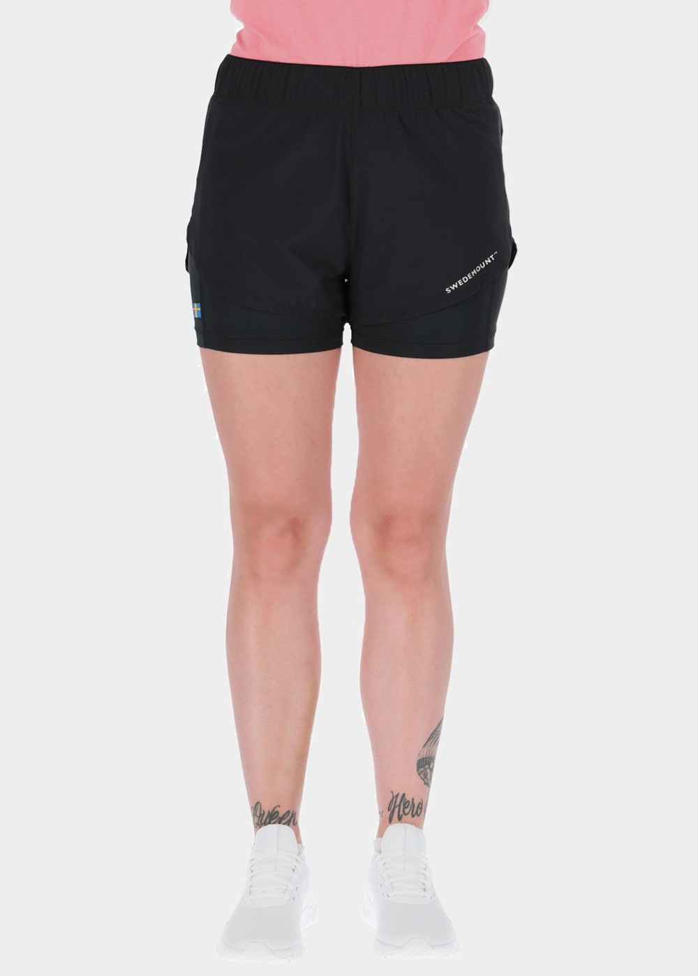 Training 2in1 Shorts W, Black, 46,  Träningsshorts