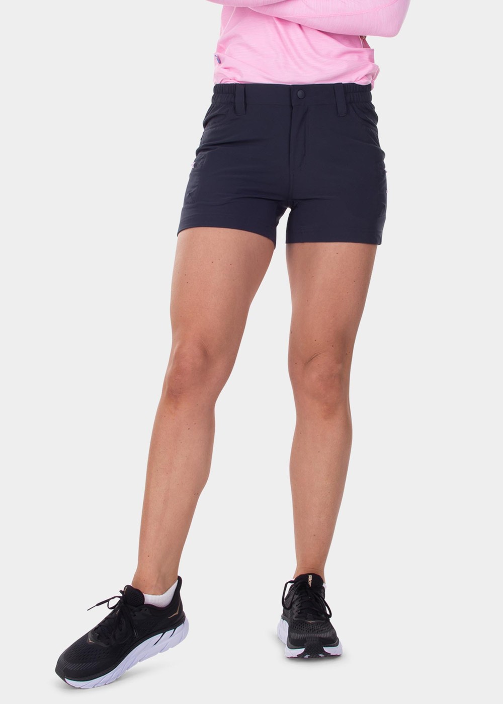 Glittertind Short Shorts W, Charcoal/Lt Pink, 42,  Vandringsshorts