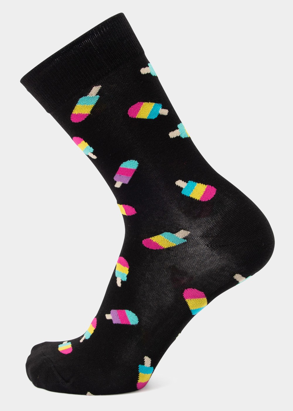 Tropical Sock, Black Ice Cream, 41-46,  Bomullsstrumpor