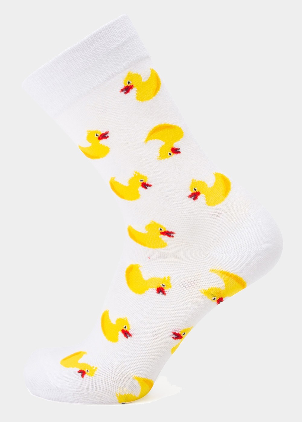 Tropical Sock Jr, White Yellow Duck, 31-35,  Bomullsstrumpor