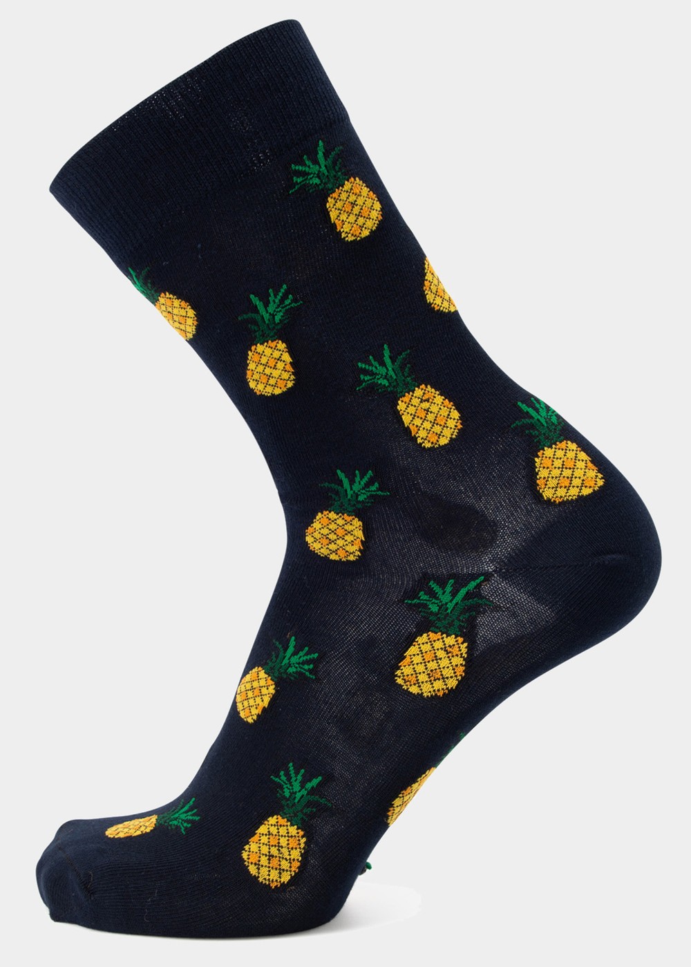 Tropical Sock Jr, Navy Pineapple, 31-35,  Bomullsstrumpor