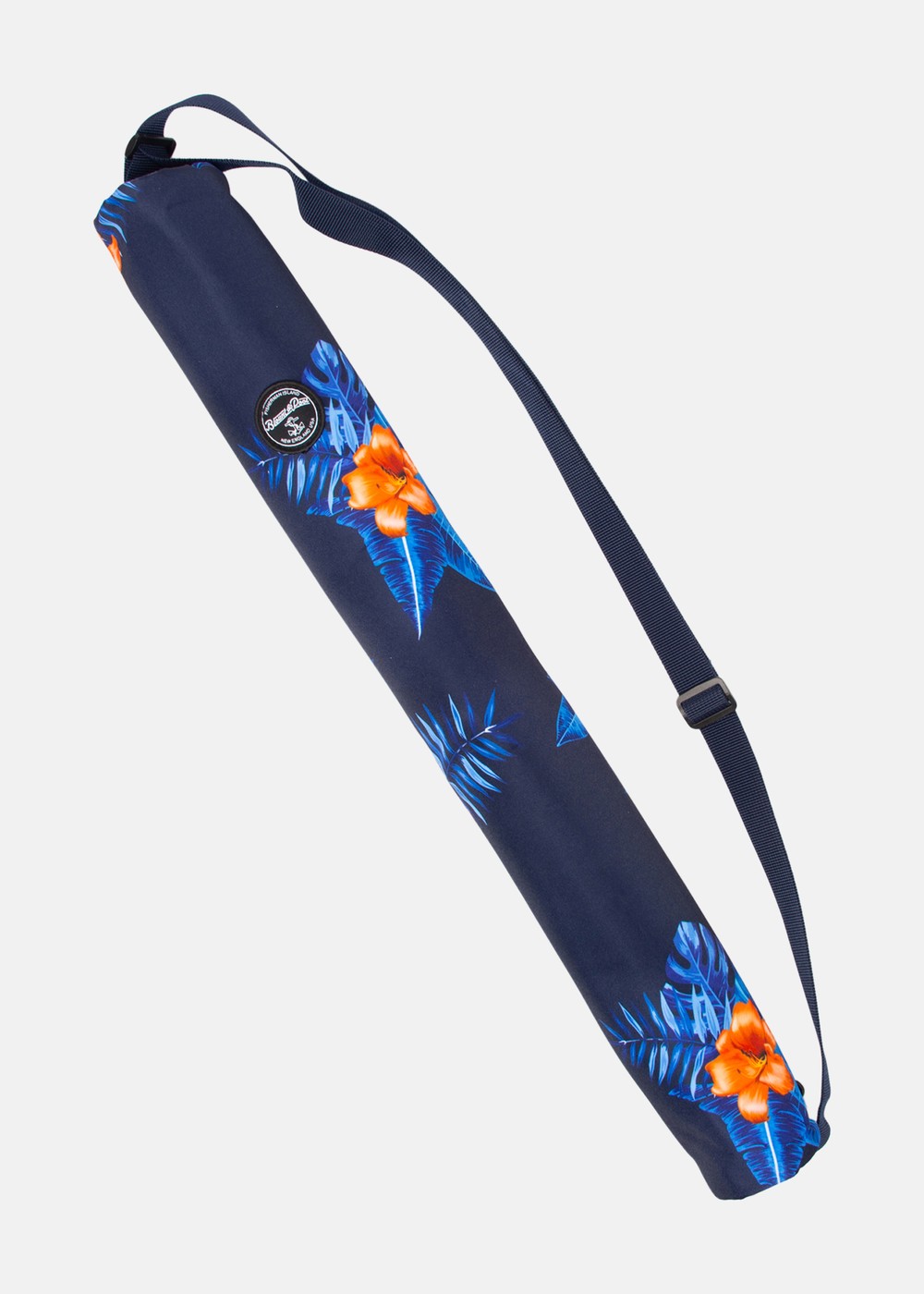 Hawaii Drink Cooler Navy Orange Flower Onesize  Strandkläder