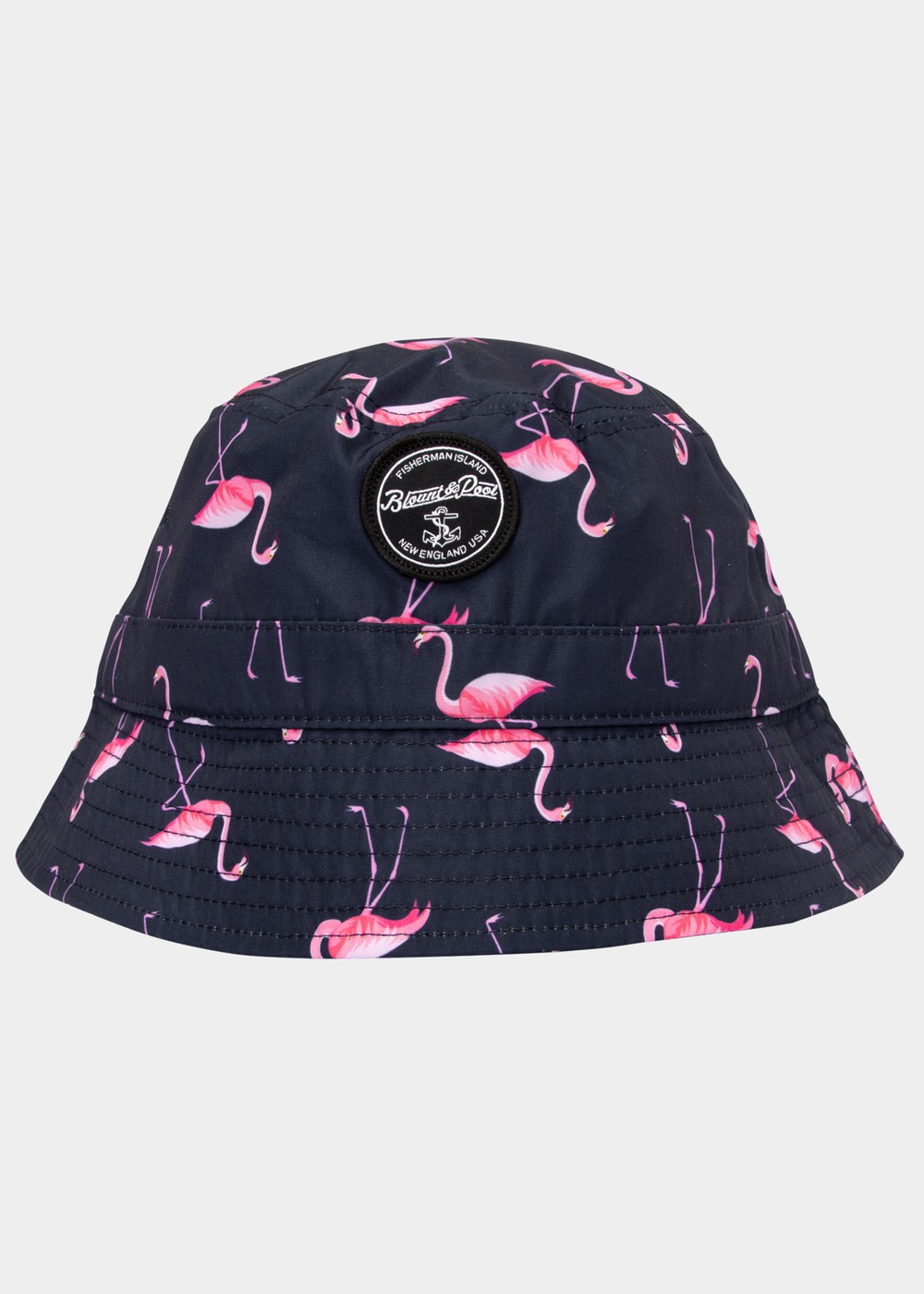 Hawaii Bucket Hat, Navy Flamingo, S/M,  Hattar