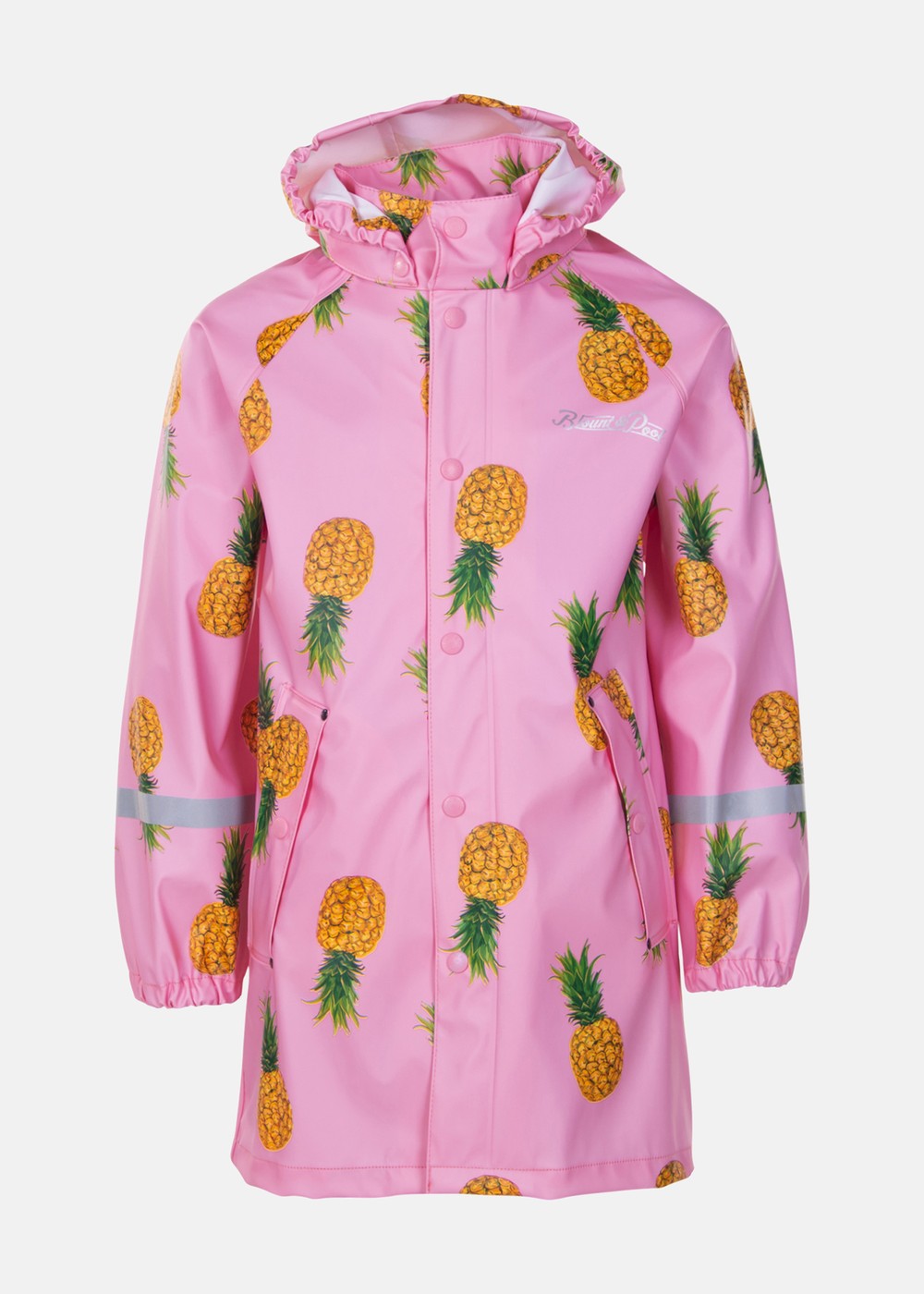 Monsoon Rain Coat Jr, Pink Pineapple, 140,  Regnjackor