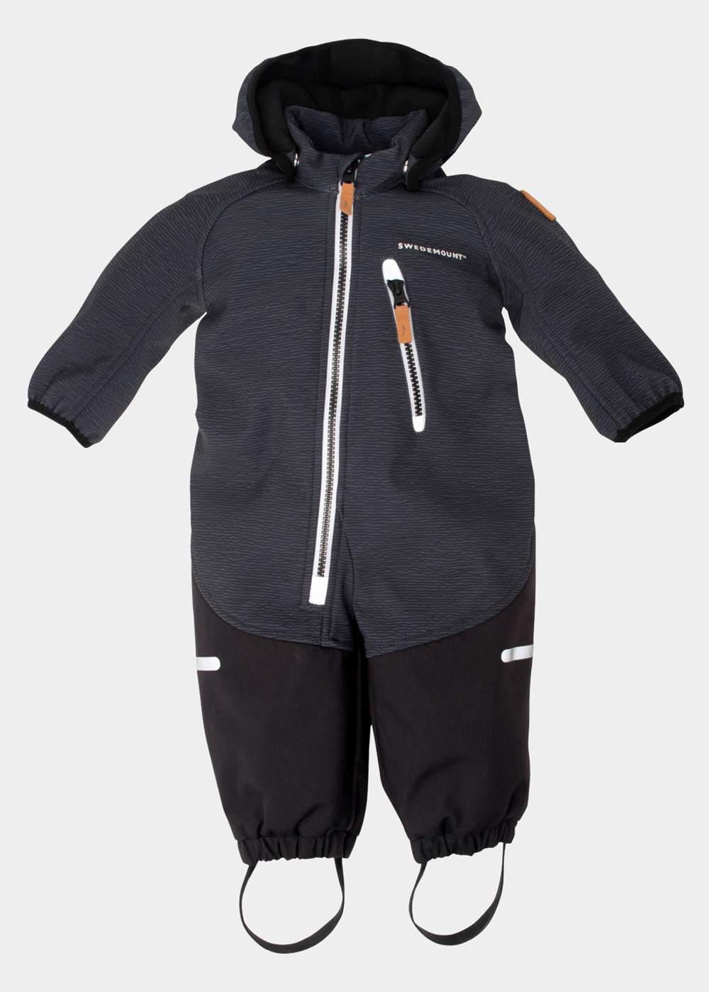 Holmenkollen Softshell Overall Infant, Charcoal Melange, 80,  Regnjackor