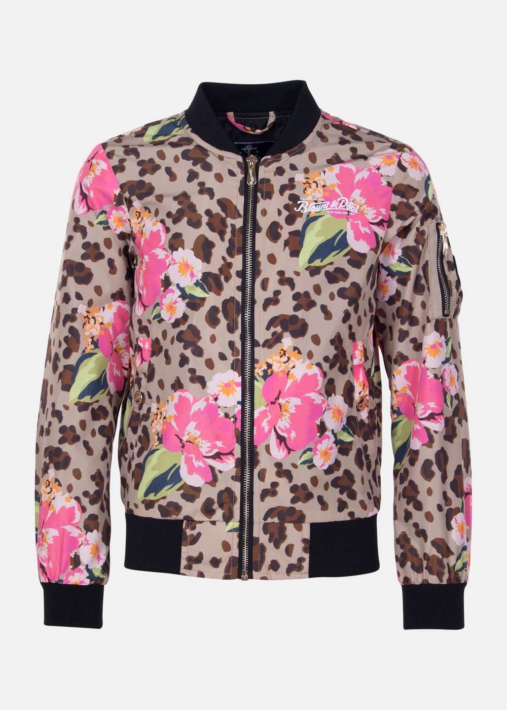 Hawaii Bomber Jacket Jr, Leo Flower Aop, 160,  Jackor