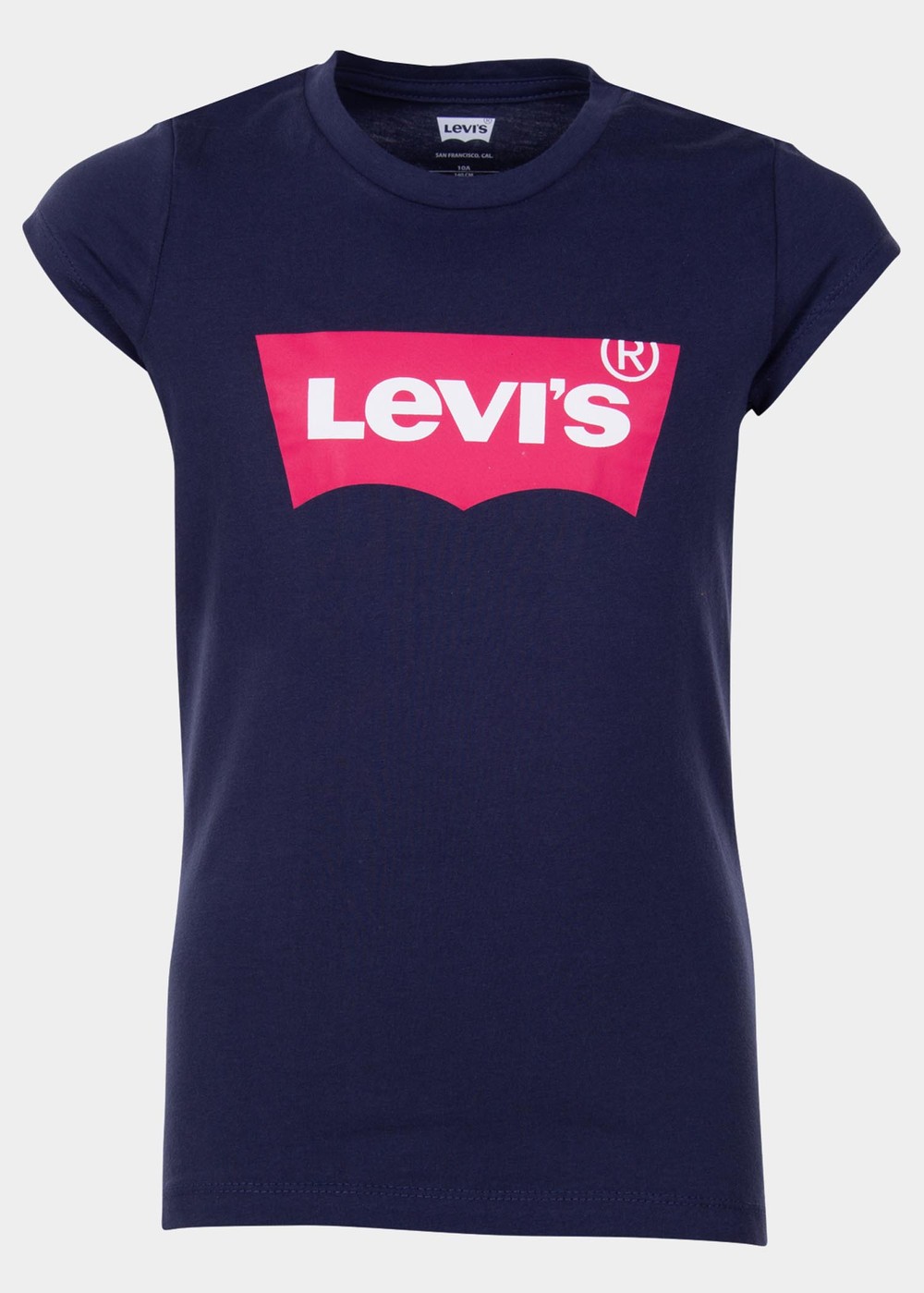 Lvb-Batwing Screenprint Hoodie, Peacoat / Tea Tree Pink, 16,  Hoodies