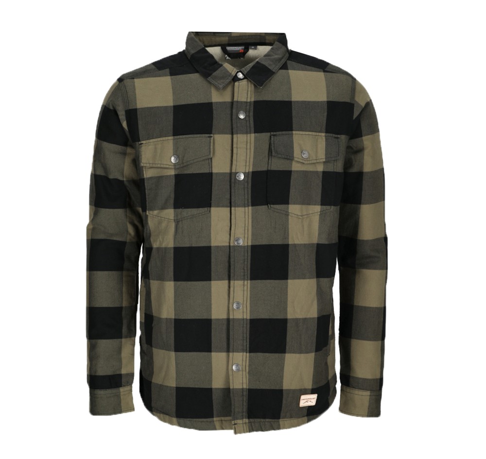 Forest Pile Shirt, Olive/Black, S,  Långärmade Skjortor