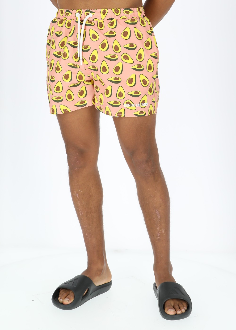 New York Beach Shorts, Coral Avokade, 3xl,  Badbyxor