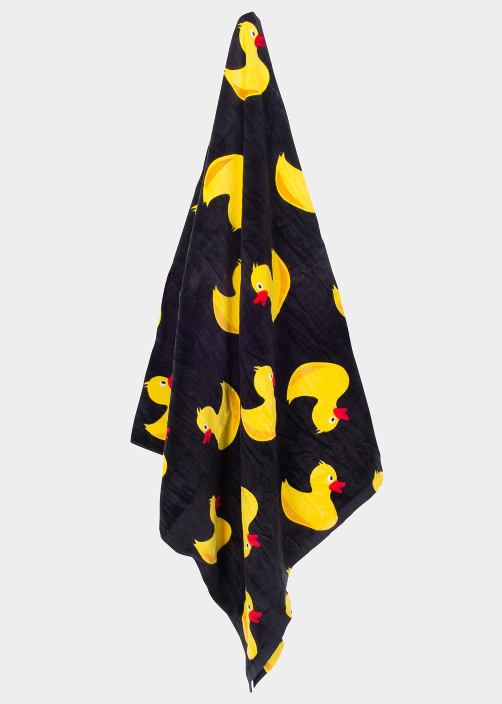 Beach Towel 90x180, Black Yellow Duck, Onesize,  Handdukar