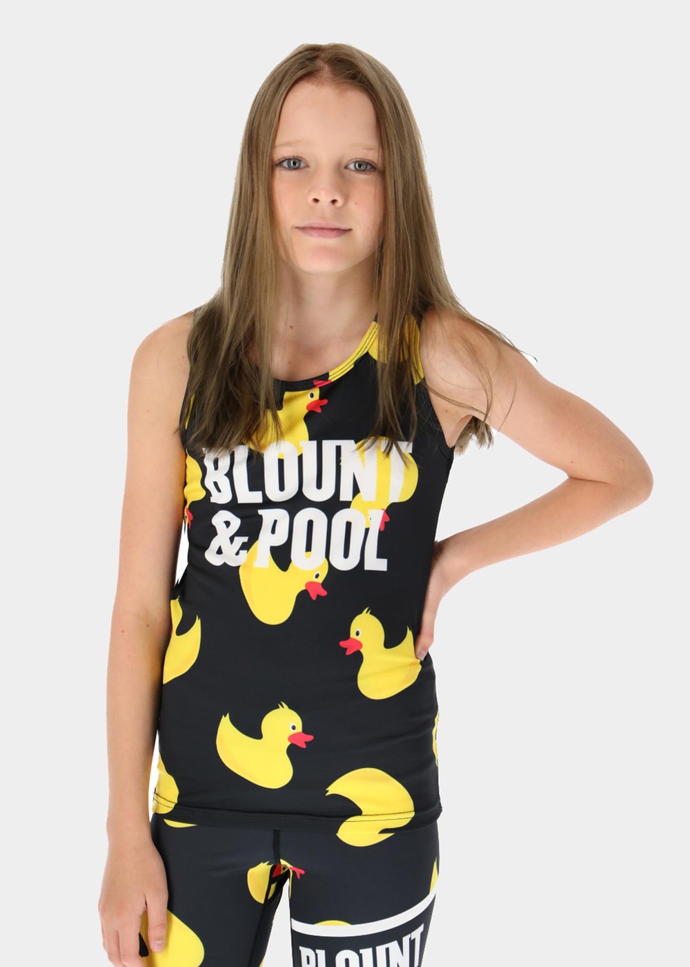 Aruba Singlet Jr, Black Yellow Duck, 140,  Strandkläder | Kläder//Badkläder//Dam//Strandkläder | Padelspecialisterna