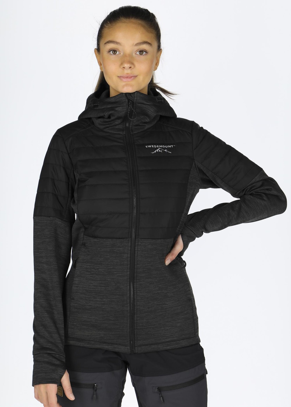 Lofoten Hybrid Jacket W, Black Melange/Black, 48,  Jackor